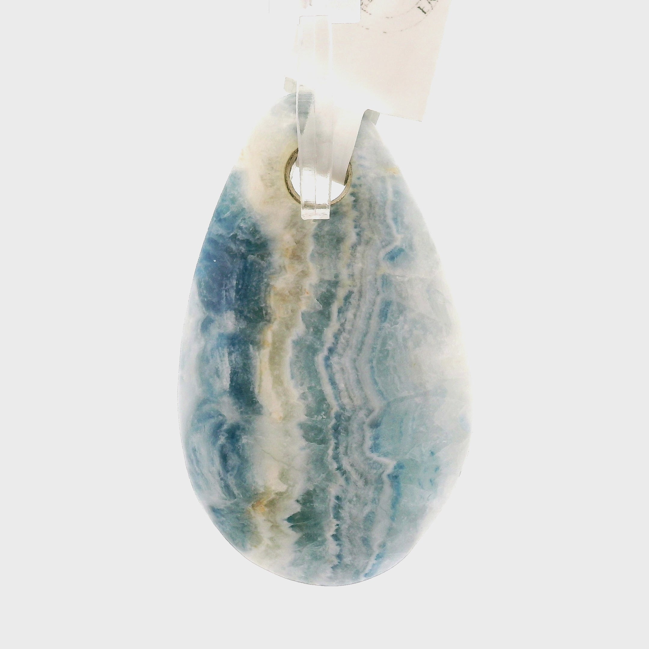 Blue Scheelite Pendant .925 Silver for Peace of Mind and Sleep