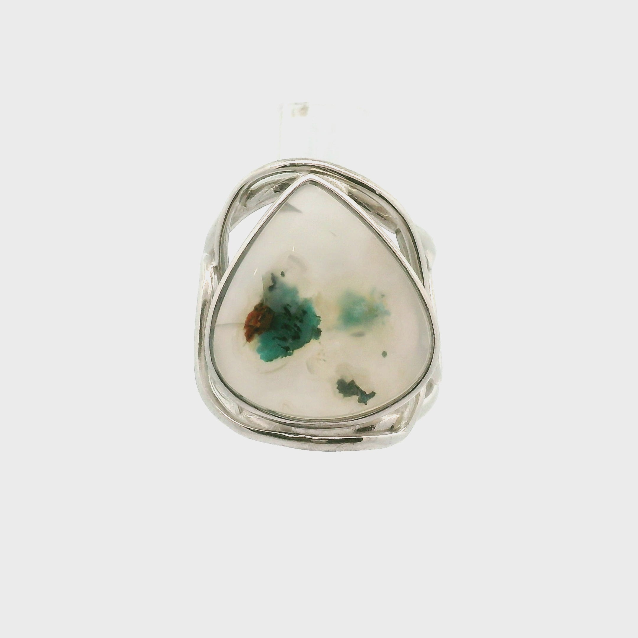 Gem Silica XL Cuff Ring .925 Silver for Empowerment, Harmony and Truth