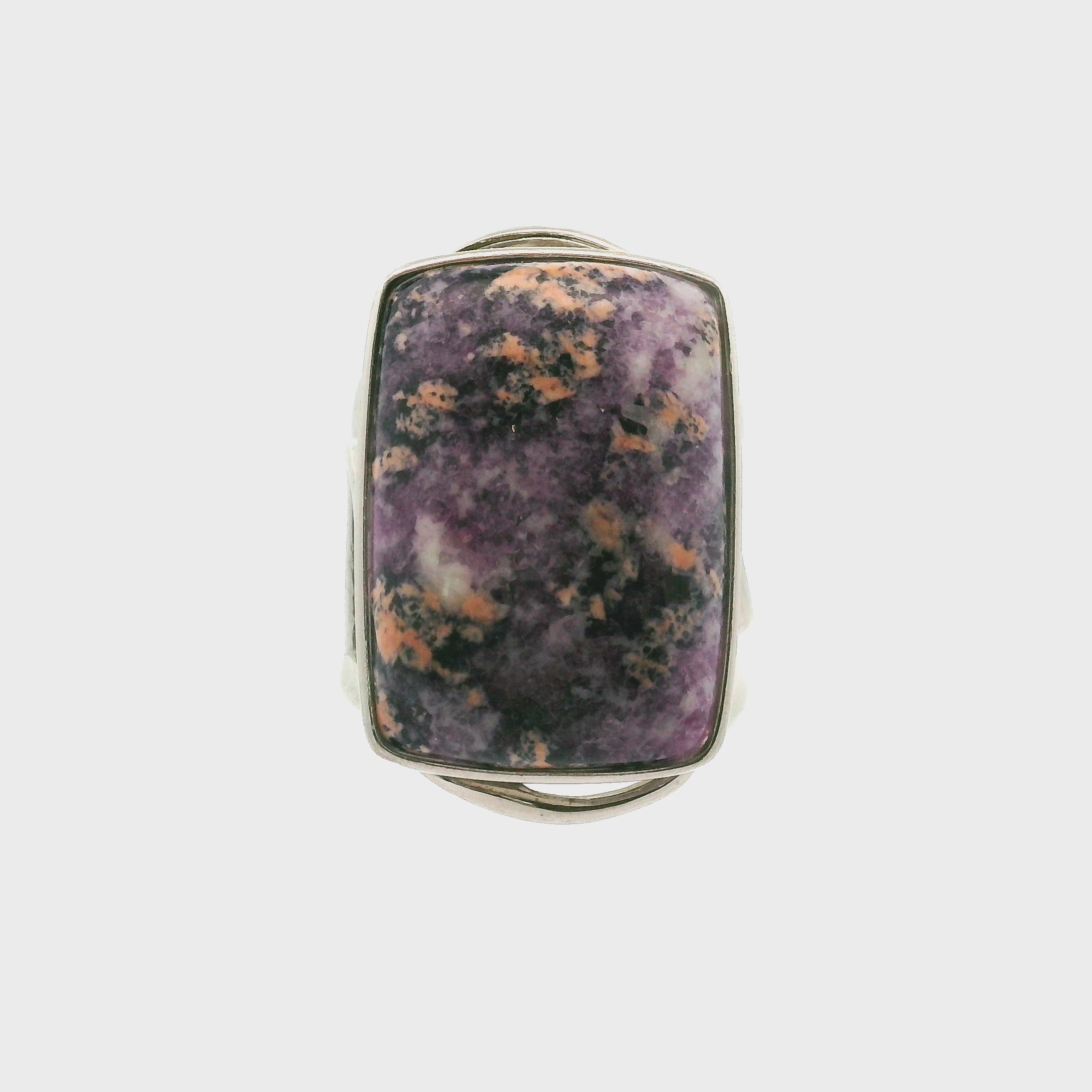 Olga Stone Cuff Ring .925 Silver  for Harmonizing Relationships & Pleasure