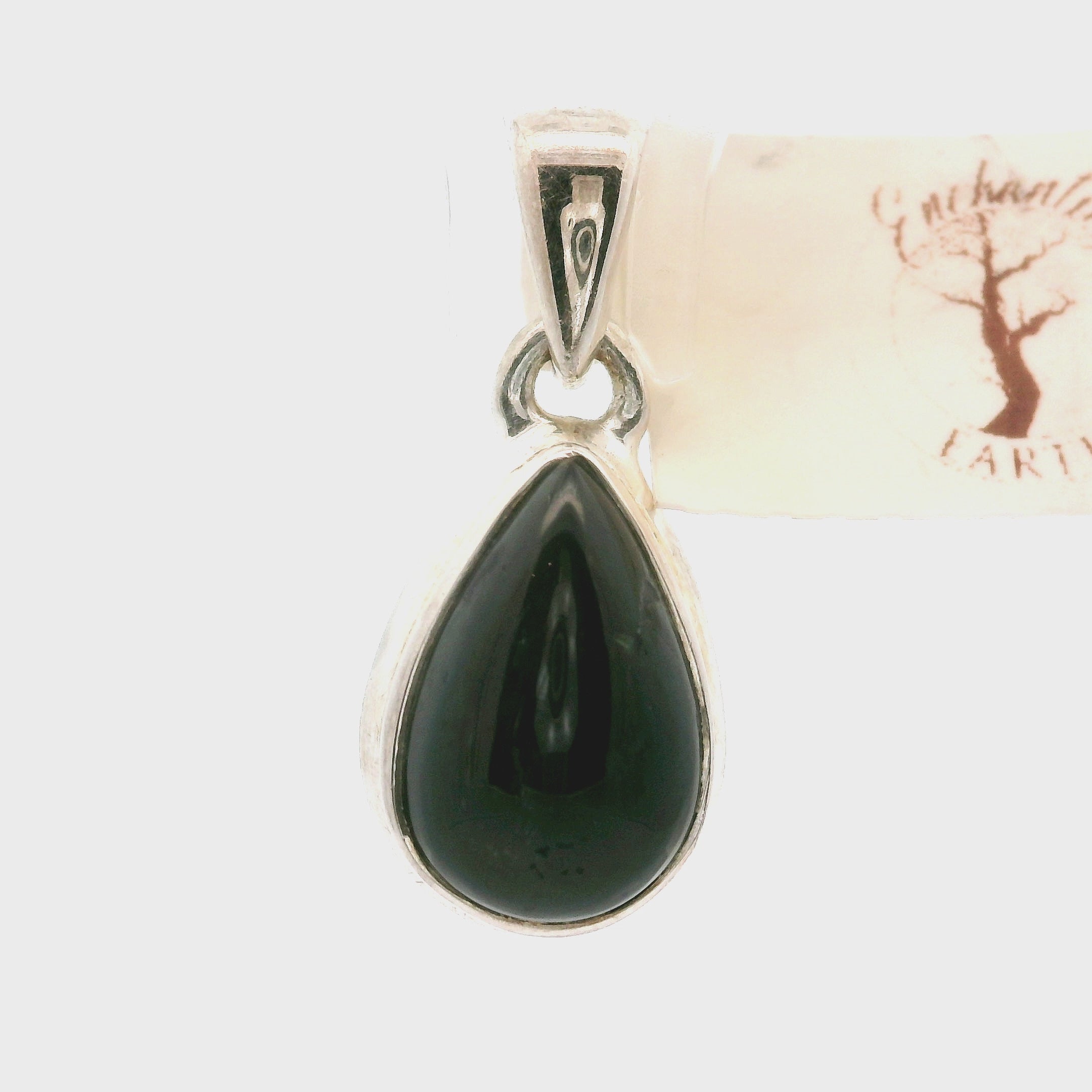 Black Star Diopside Pendants 925 Silver for Anxiety Relief, Balance and Grounding