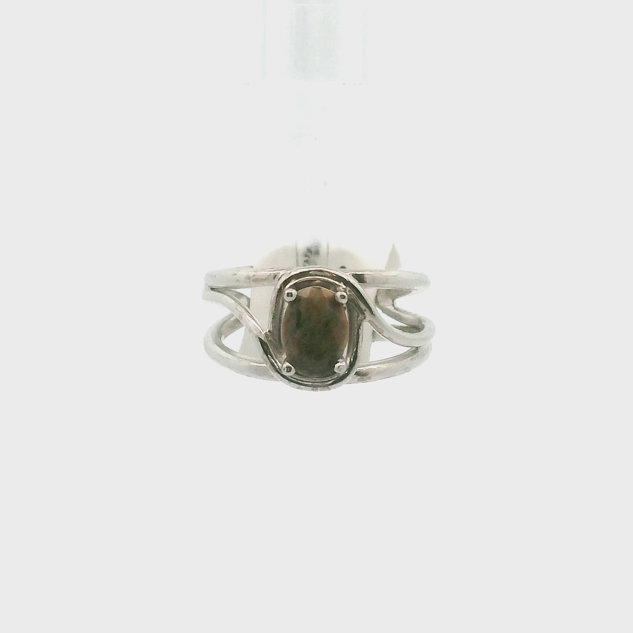 Que Sera (LLanite) Faceted Midi Cuff Ring .925 Silver for Inner Wisdom and Catalyzing Change