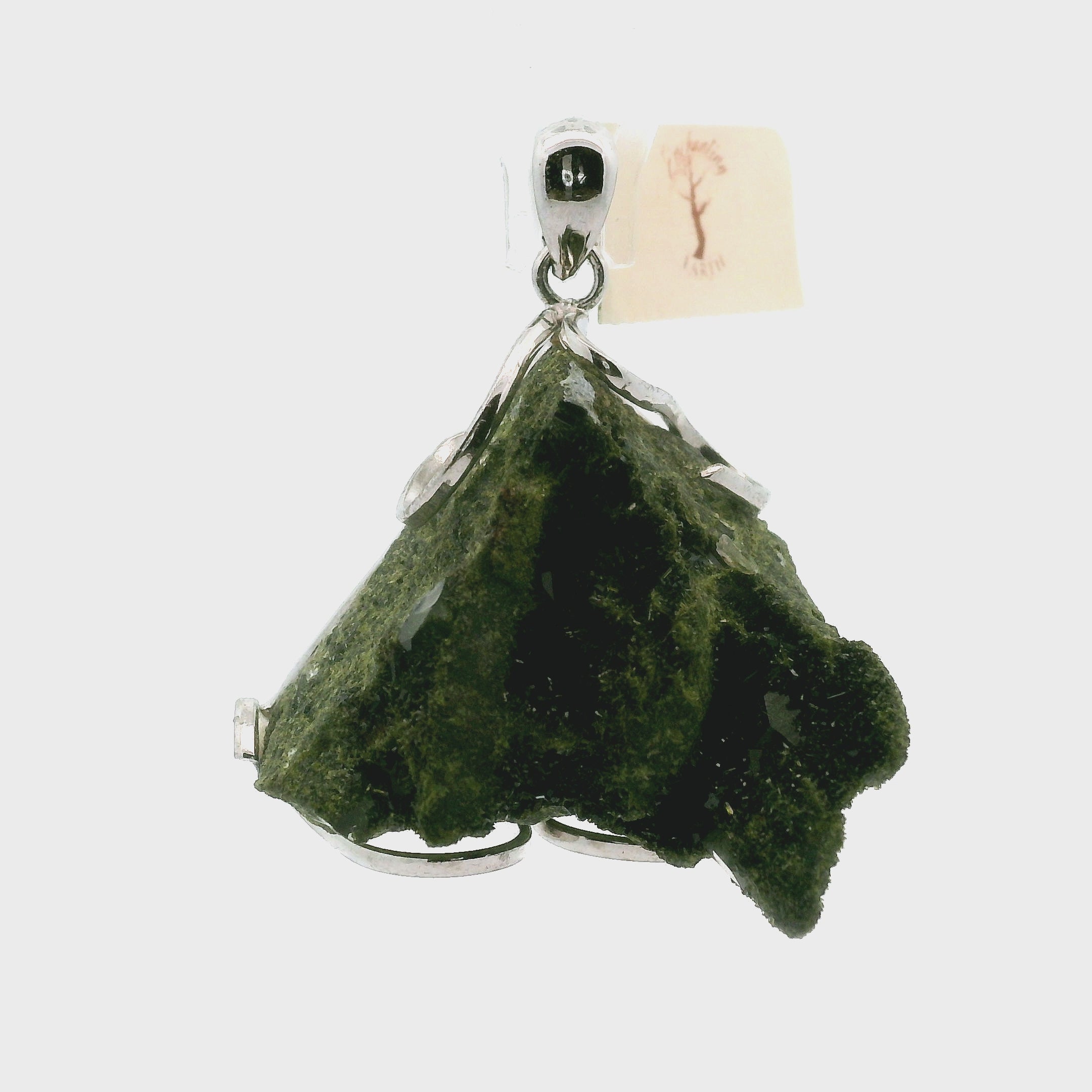 Epidote Pendants .925 Silver for Abundance, New Relationships and a Positive Outlook