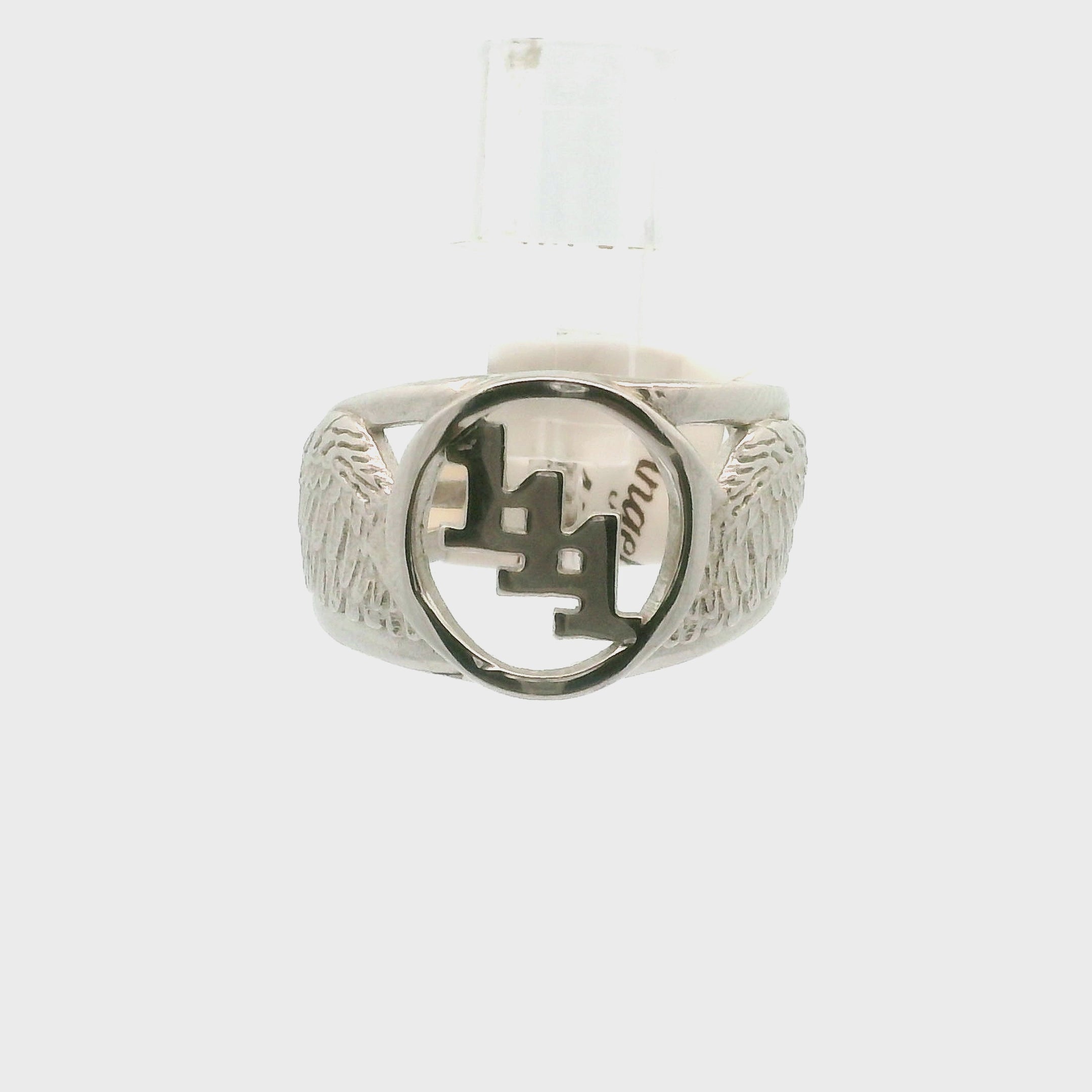 Angel Codes Cuff Ring .925 Silver for Connecting with Angels, Divine Guidance, Manifestation and Protection