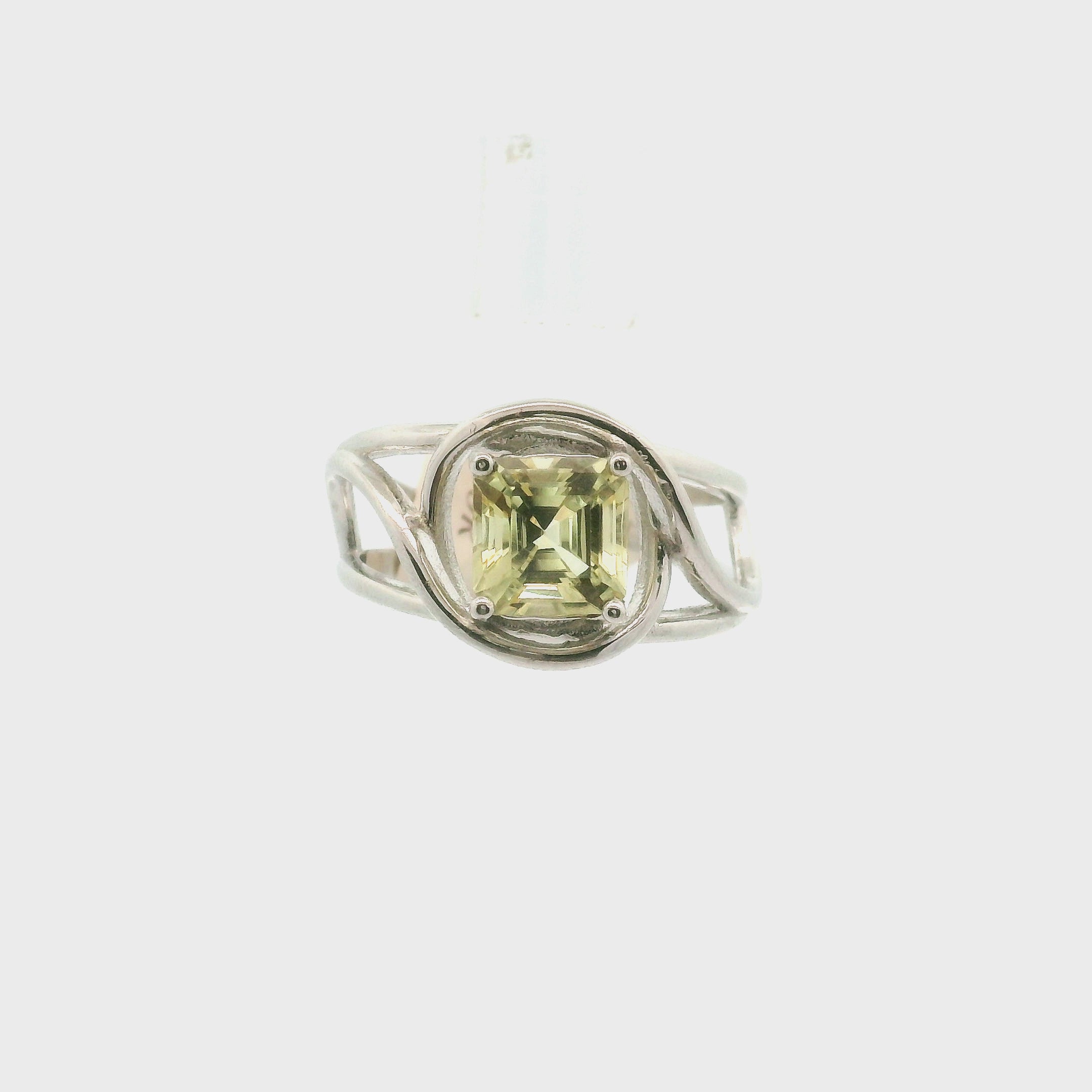 Golden Apatite Cuff Ring .925 Silver for Creation, Confidence and Manifestation