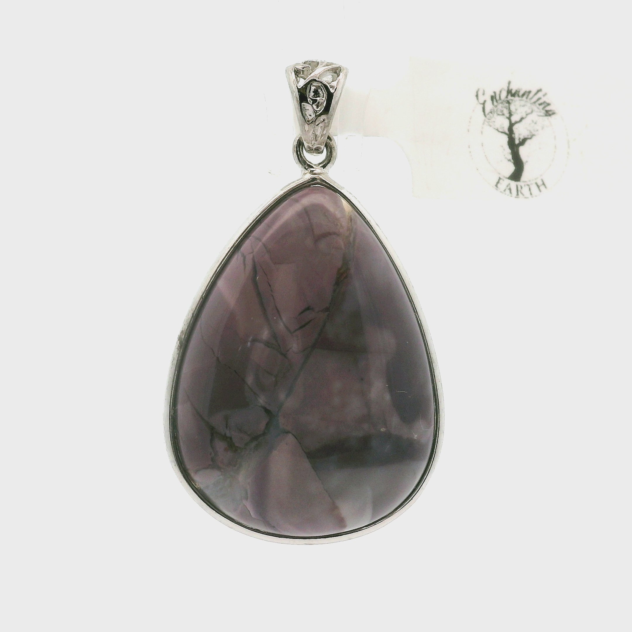 Hyacinth Jasper Pendants .925 Silver for Calm and Clarity