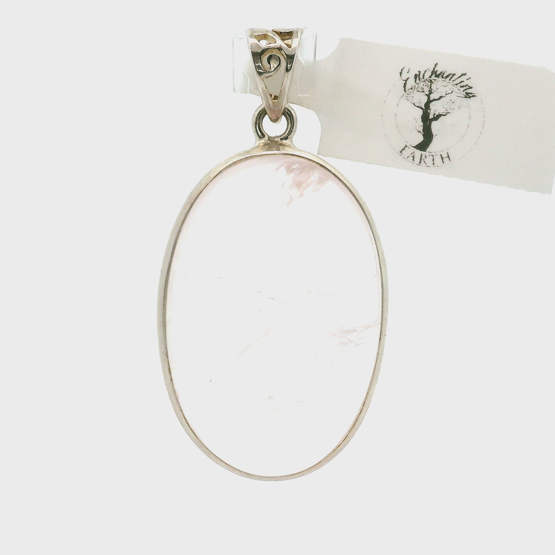 Danburite Pendant .925 Silver for Connection with Higher Realms, Peace and Self Acceptance