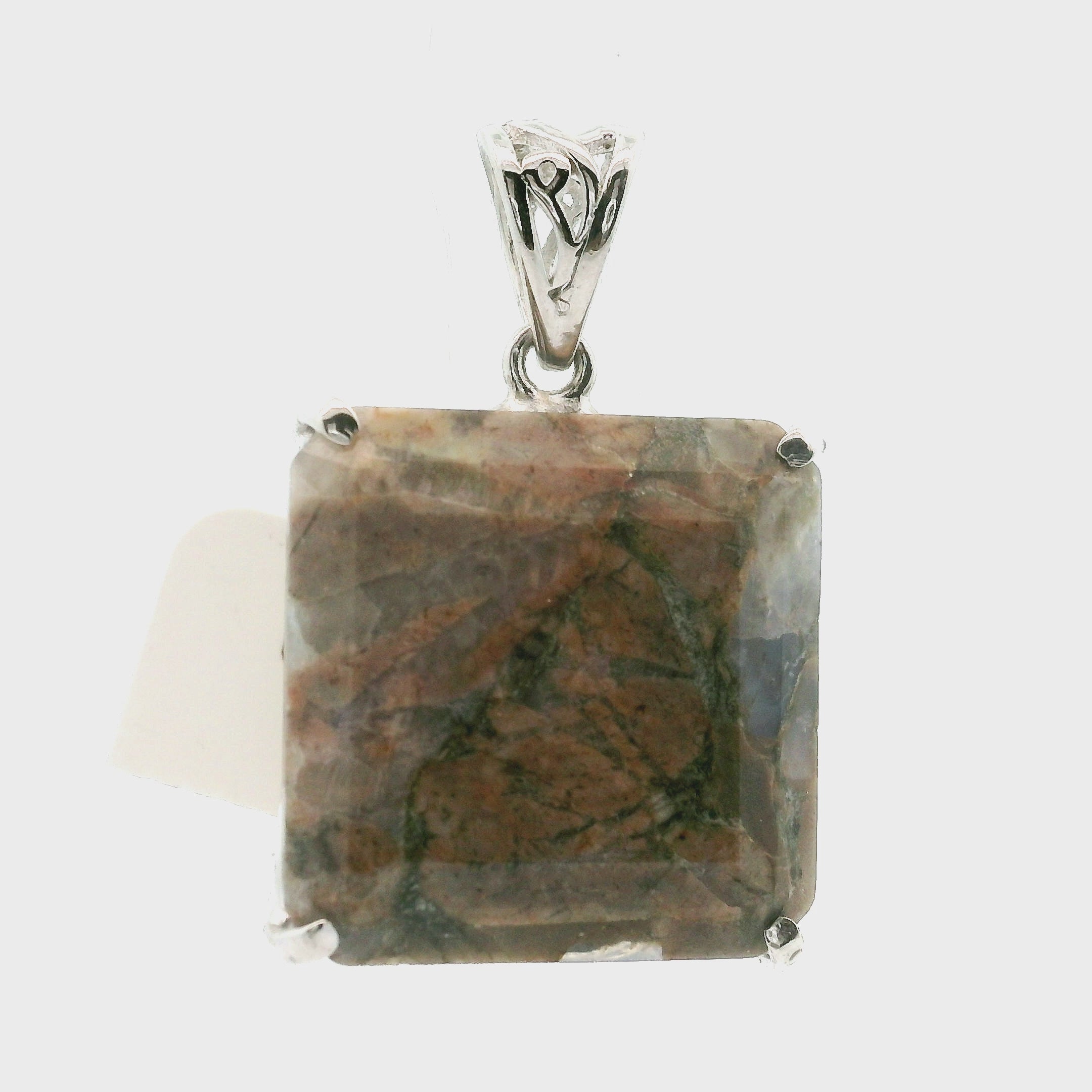Que Sera (LLanite) Faceted Pendant .925 Silver for Inner Wisdom and Catalyzing Change