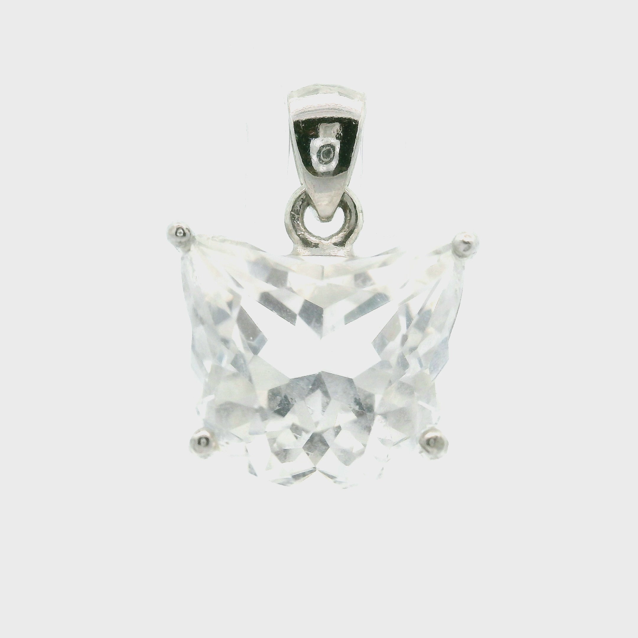 Clear Quartz Cat Pendant .925 Silver for Healing, Intention Setting and Manifesting your Desires