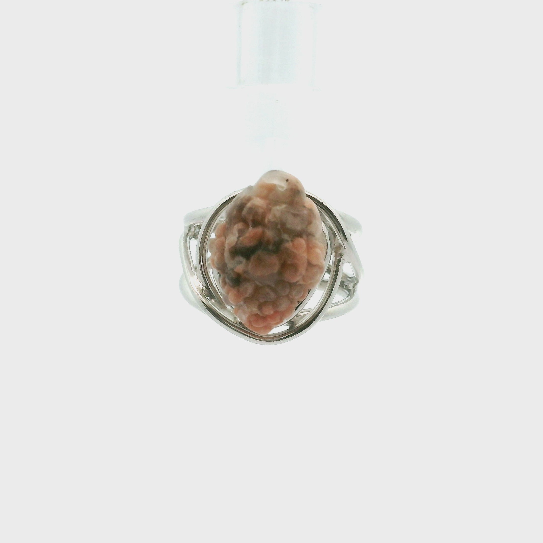 Red Dragon Euphoralite Money Toad Cuff Ring .925 Silver for Health, Protection and Stress Relief