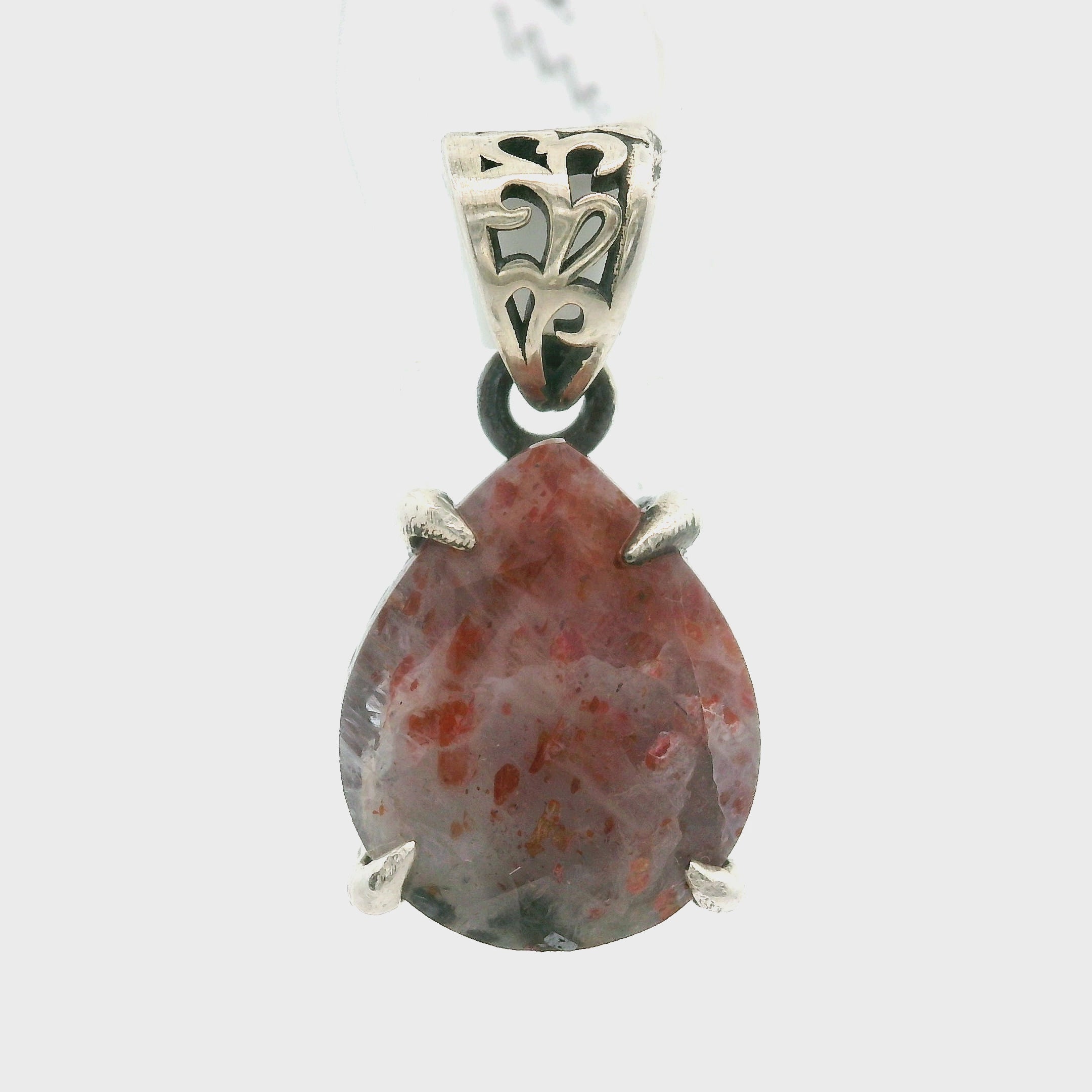 Iolite Bad Witch Pendant .925 Silver for Meditation and Positive Mindset