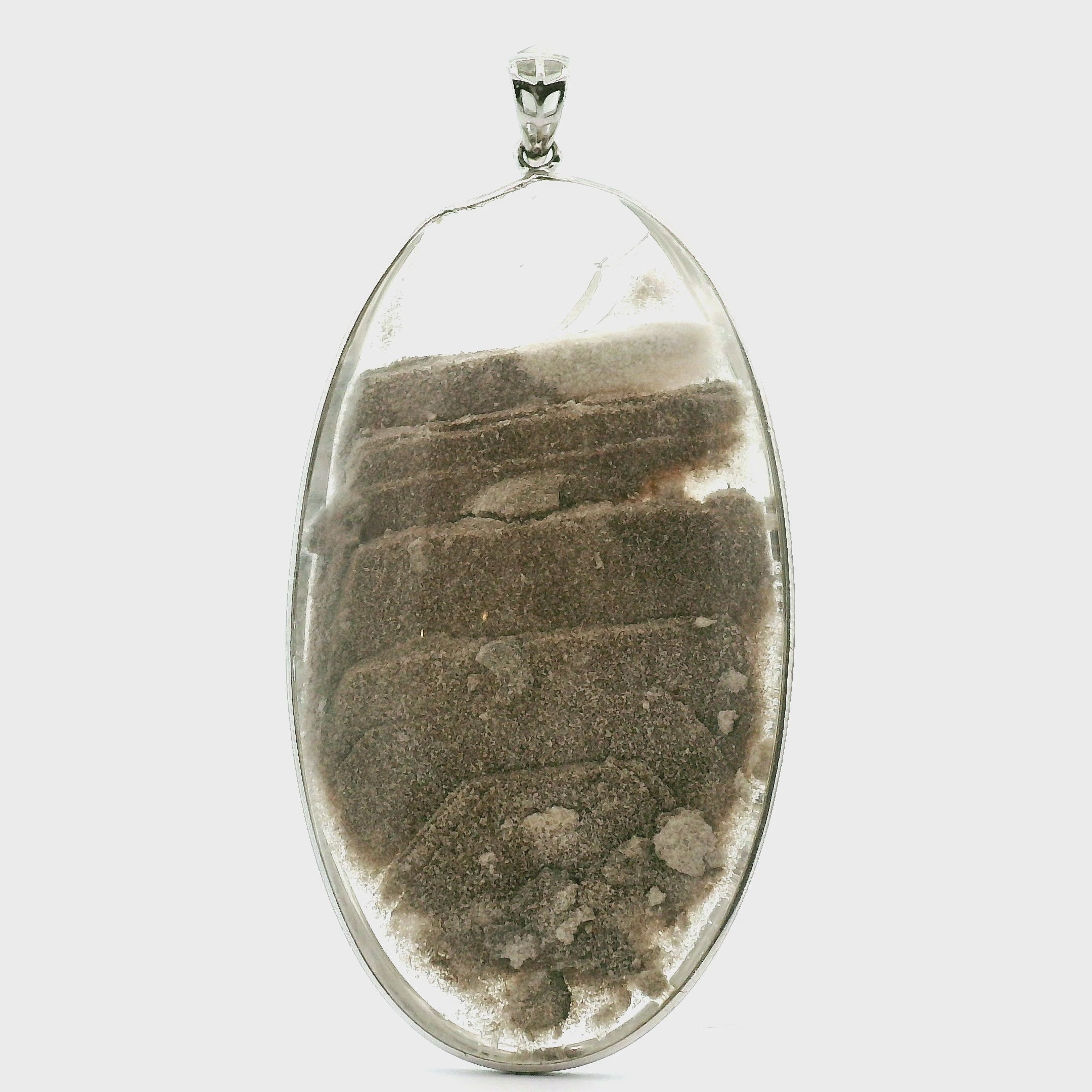 Garden Quartz Pendant .925 Sterling Silver for Insight, Meditation & Shamanic Journey