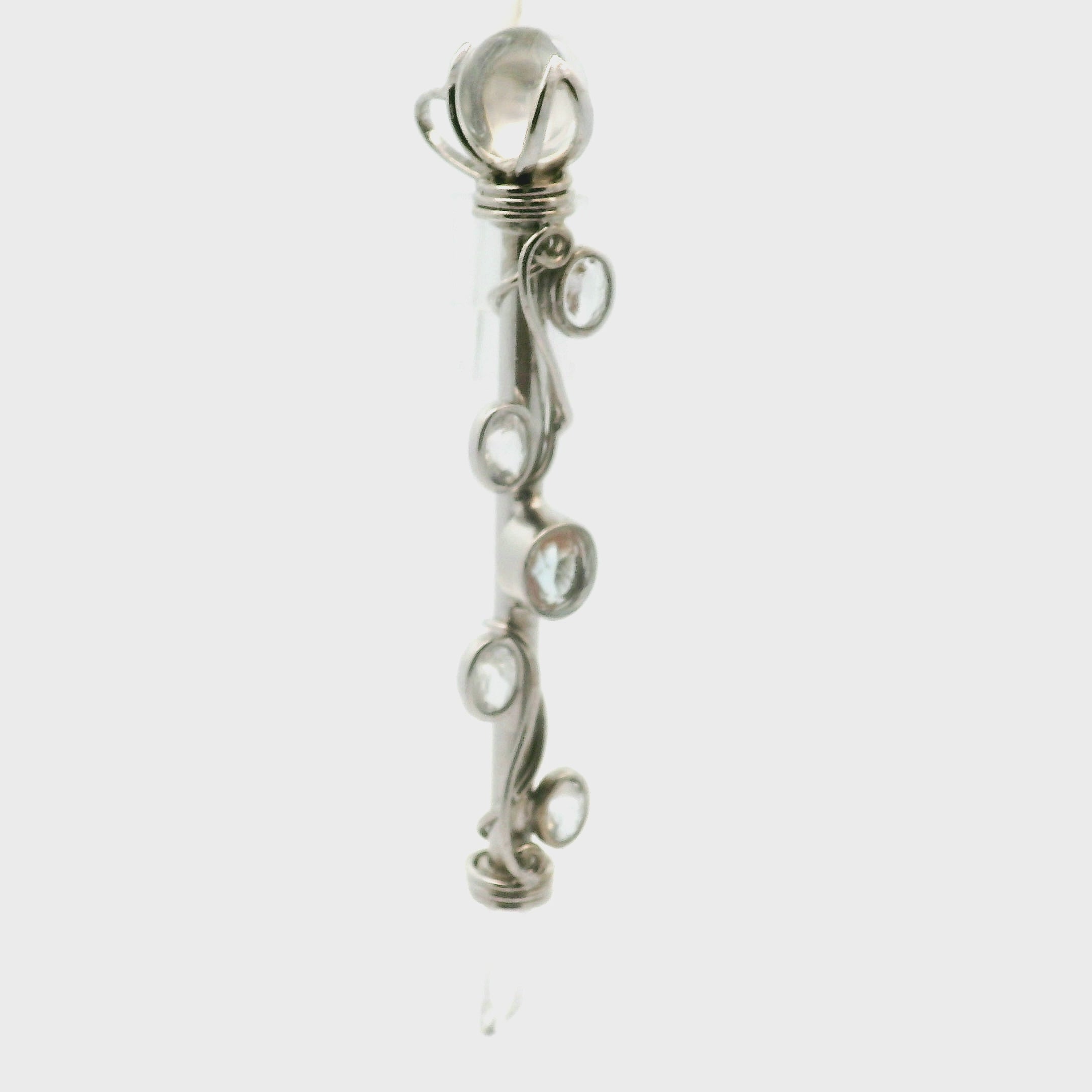 Malagasy Moonstone Wandlet .925 Silver for New Beginnings, Protection and Manifestation