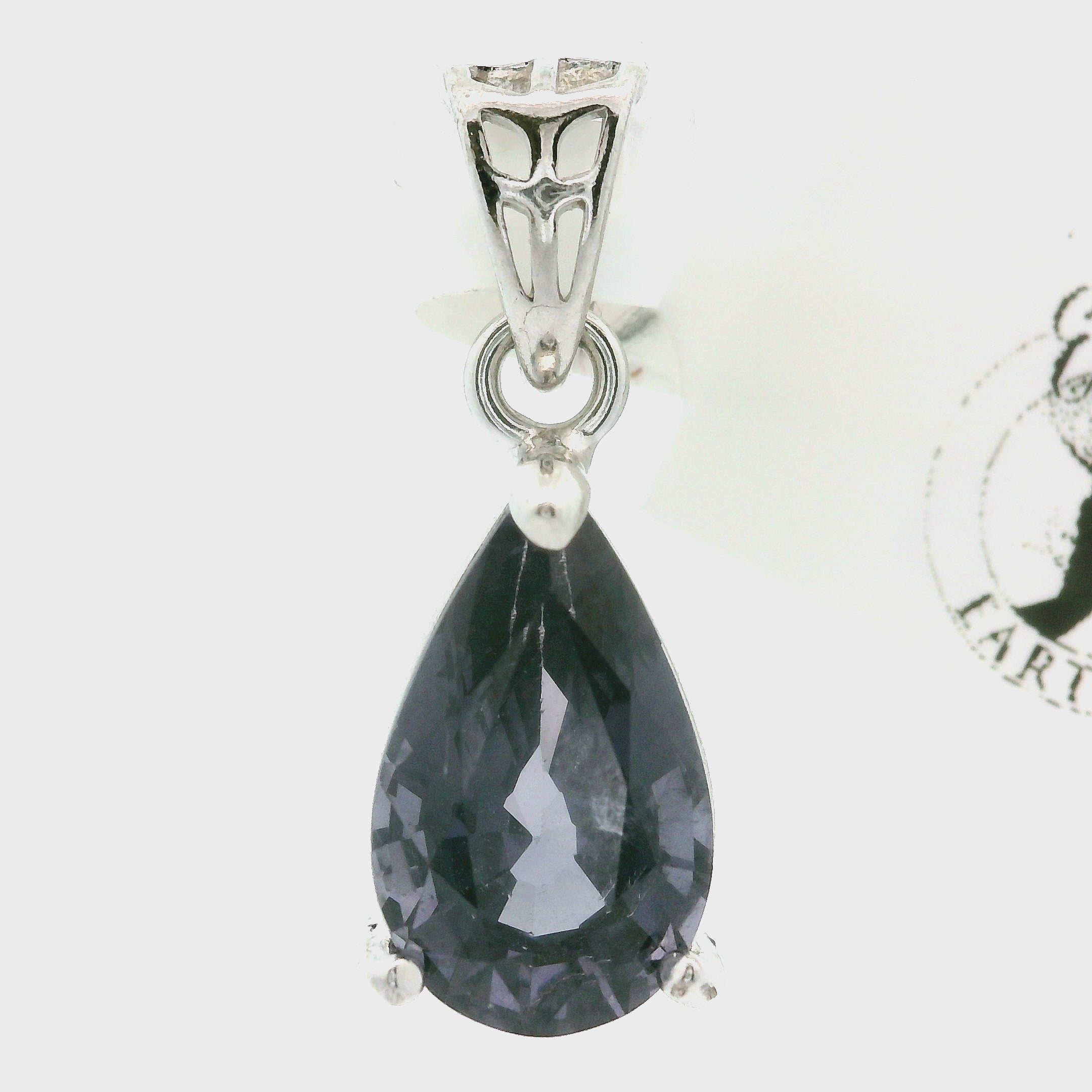 Purple Spinel Pendant .925 Silver for Spirituality, Mystery, and Imagination