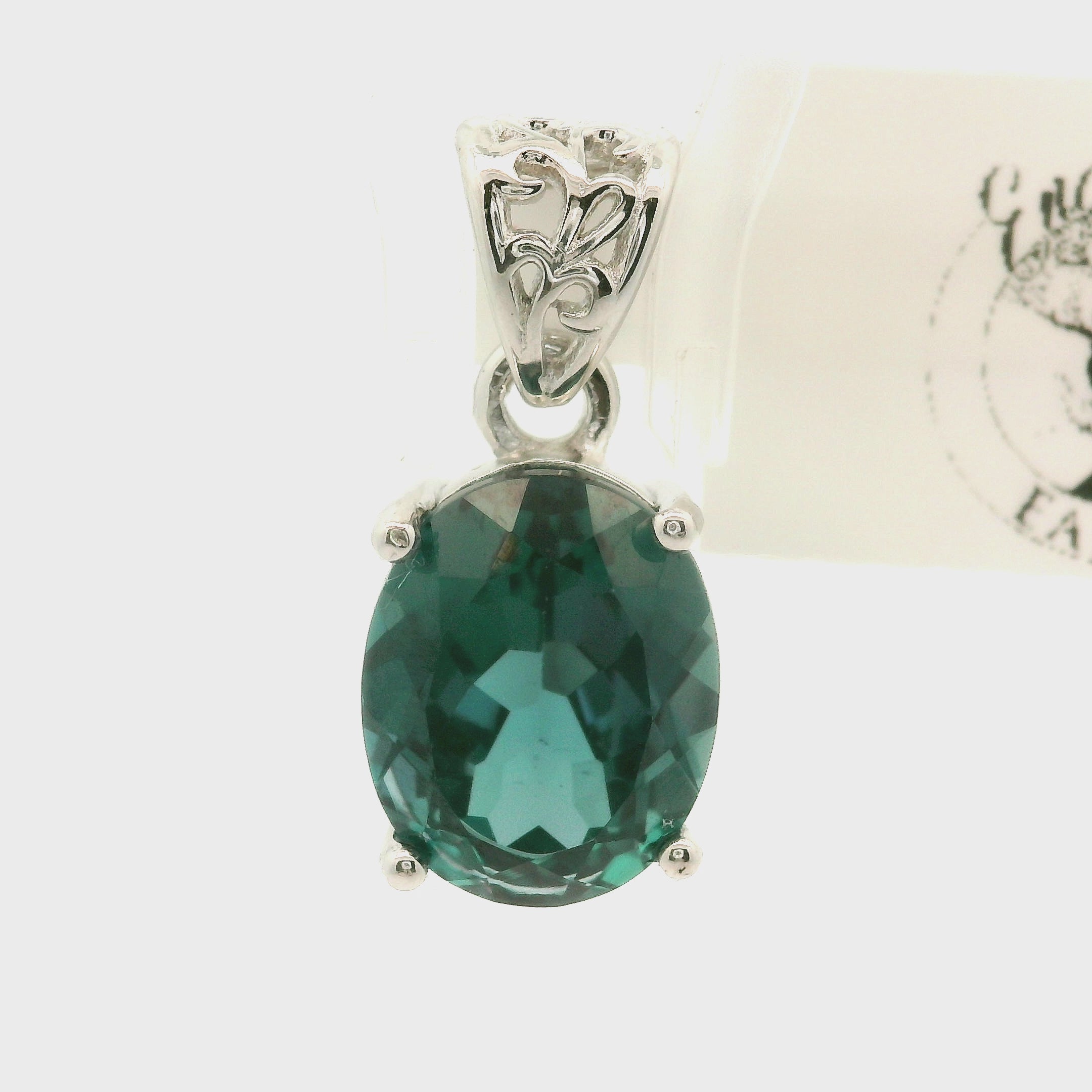 Lab Alexandrite Pendant .925 Silver For Self Recovery, Hope and Encouragement