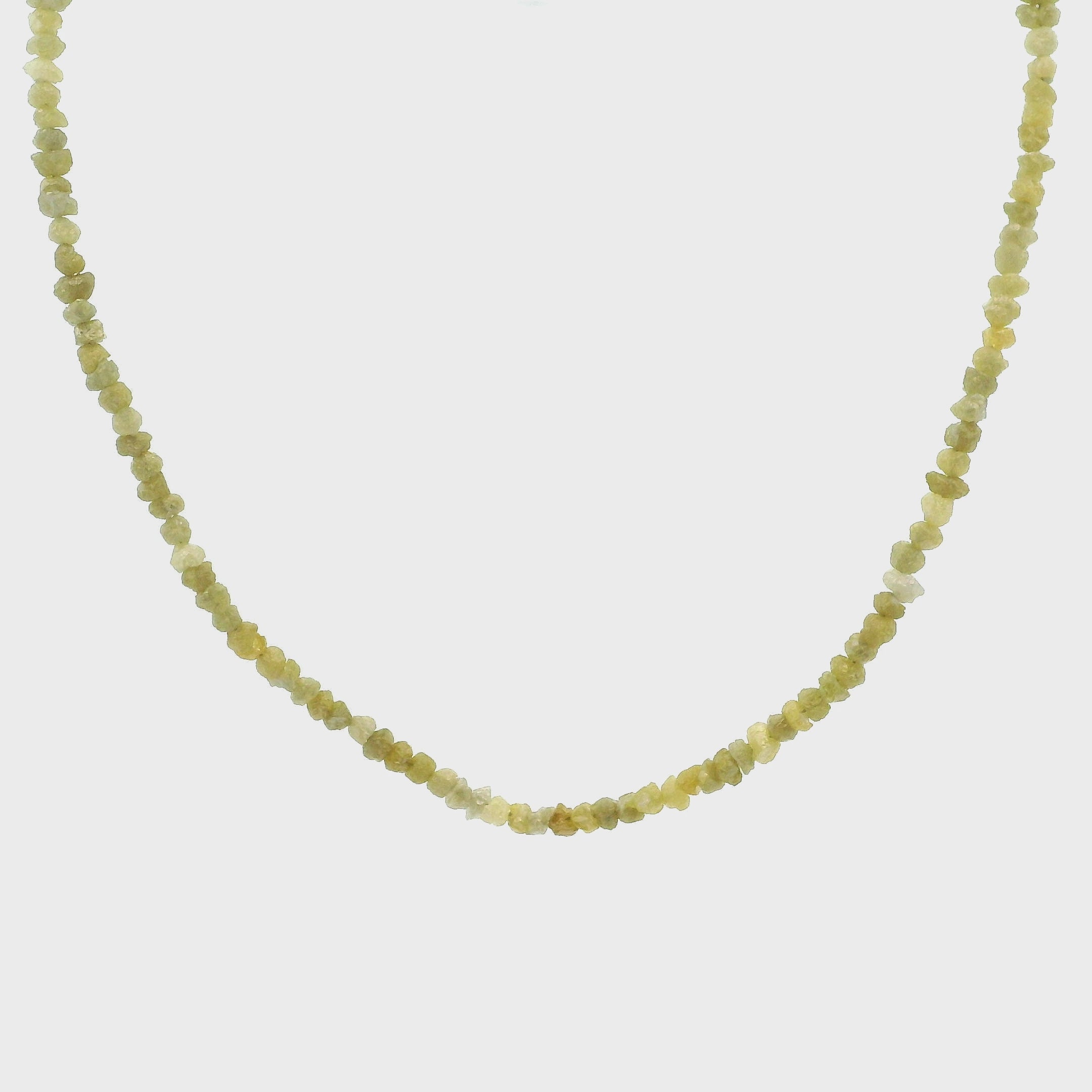 Diamond Chips Necklace 925 Silver for Good Luck and Wisdom
