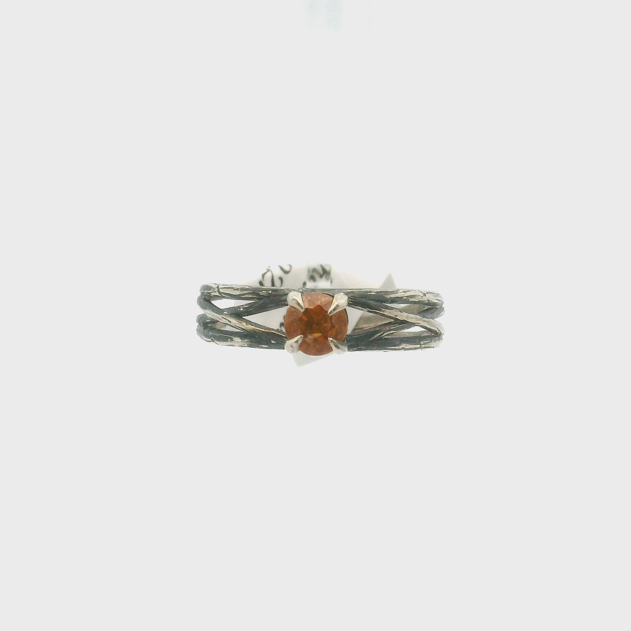 Sphalerite Bad Witch Midi Cuff Ring .925 Silver for Transformation, Self-Reflection and Acceptance