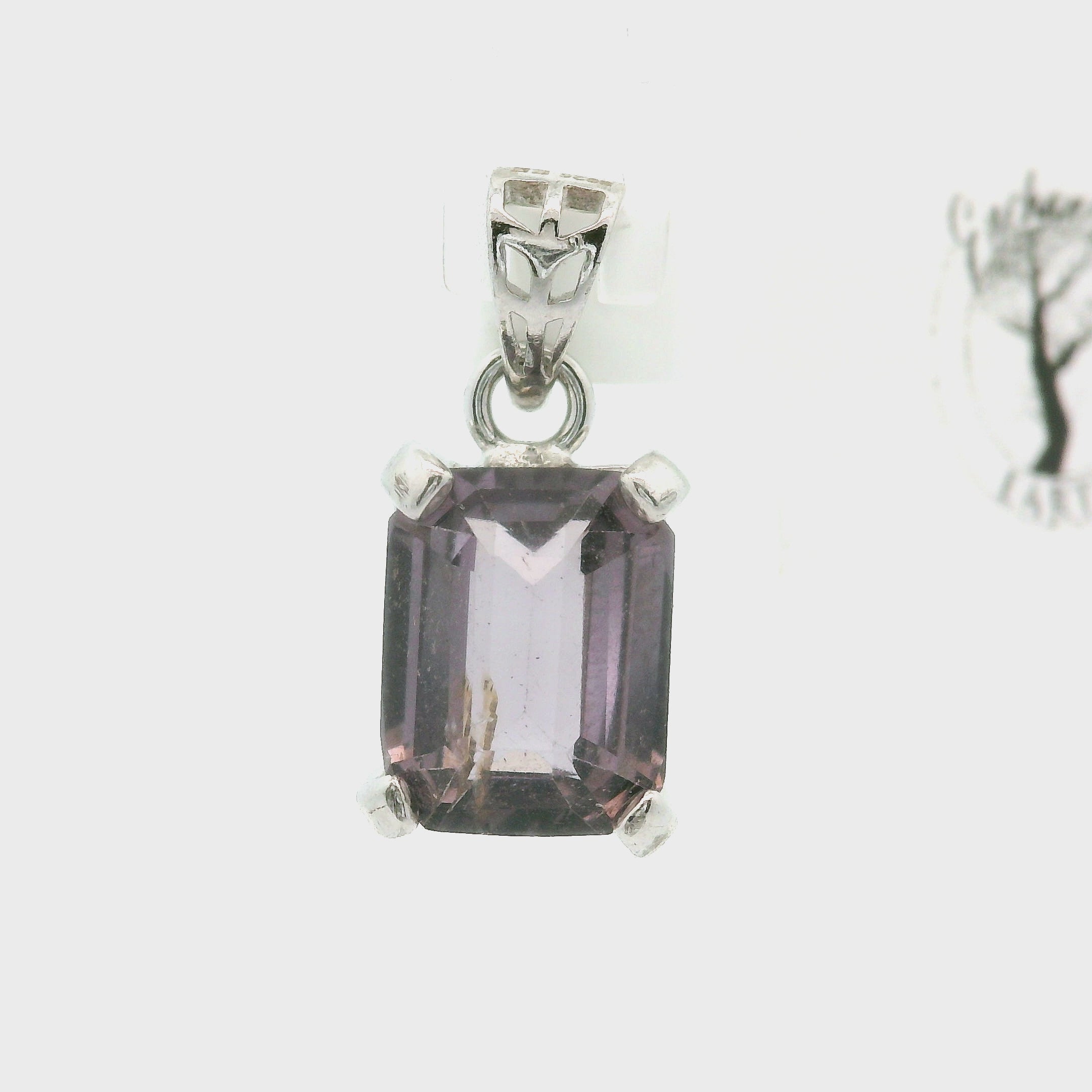 Mauve Spinel Pendant .925 Silver for Inspiration, Innovation and Intuition