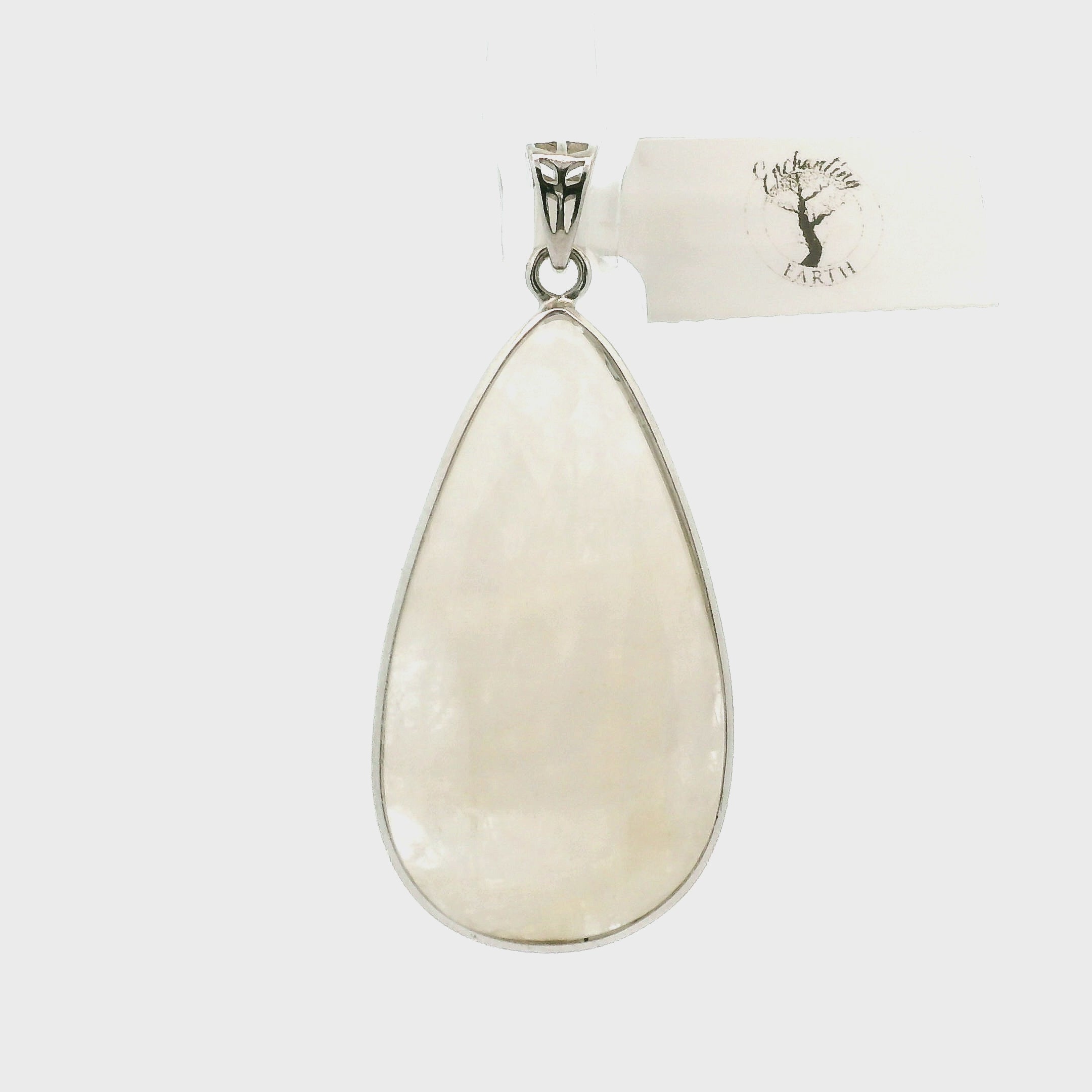 Natrolite Pendant .925 Silver for Astral Travel, Higher Consciousness and Protection