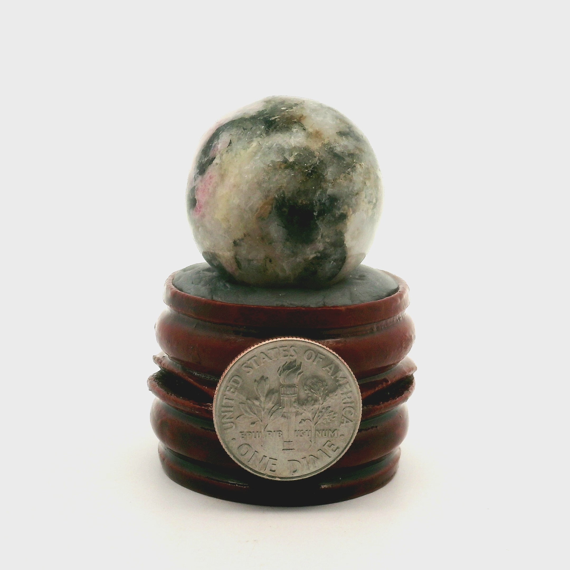 Tugtupite Sphere for Joy, Manifestation, Romance, Relationship Healing and Good Luck