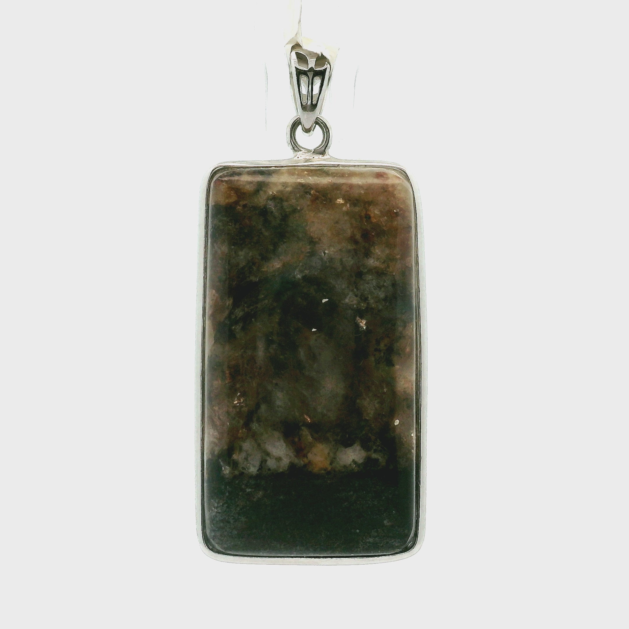 Pangea Euphoralite Pendant .925 Silver for Connecting with the Earth and Healing Knowledge from Ancestors