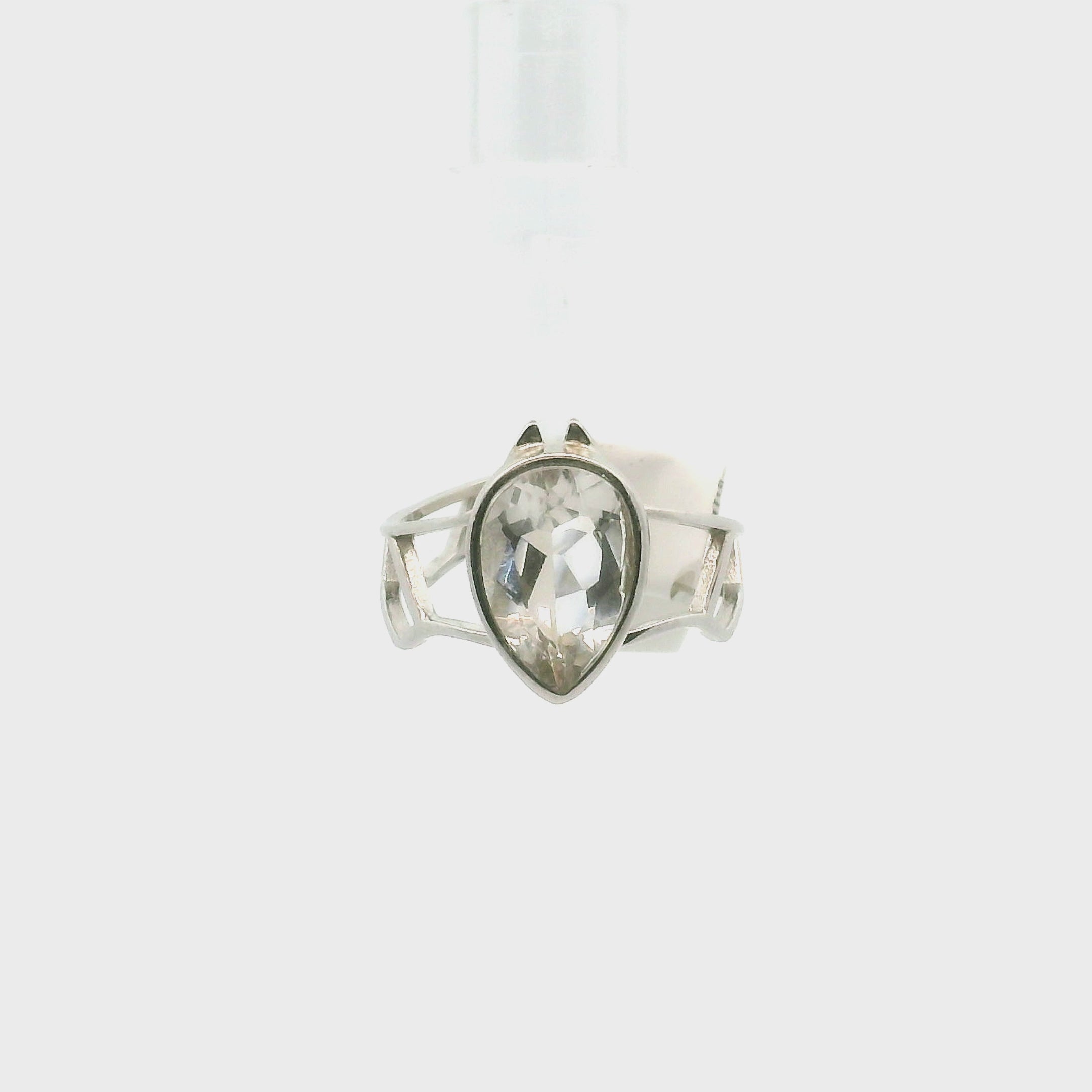 Bat Cuff Ring .925 Silver for Intuition and Perception