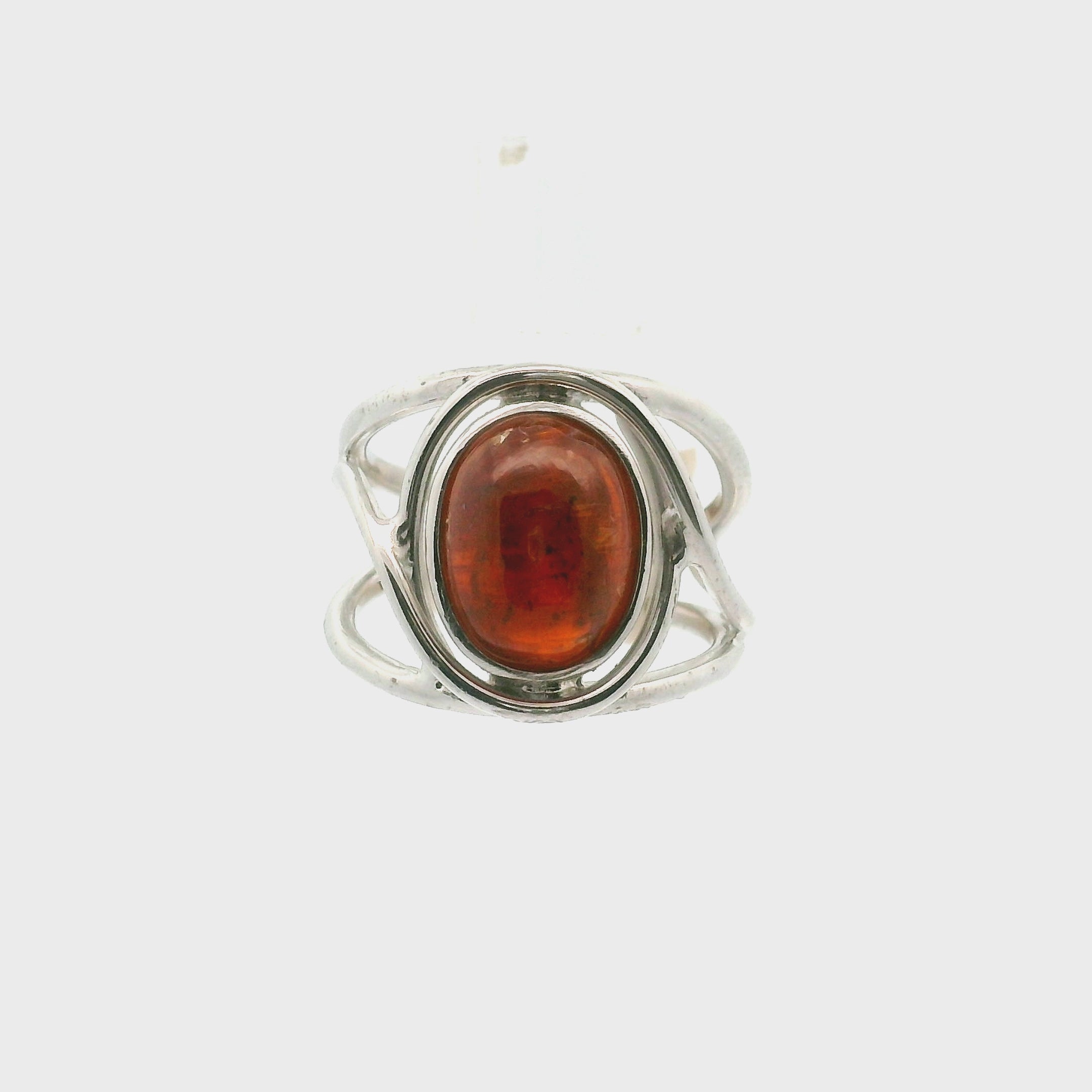 Orange Kyanite Midi Cuff Ring .925 Silver for Enhancing and Accelerating Manifestations