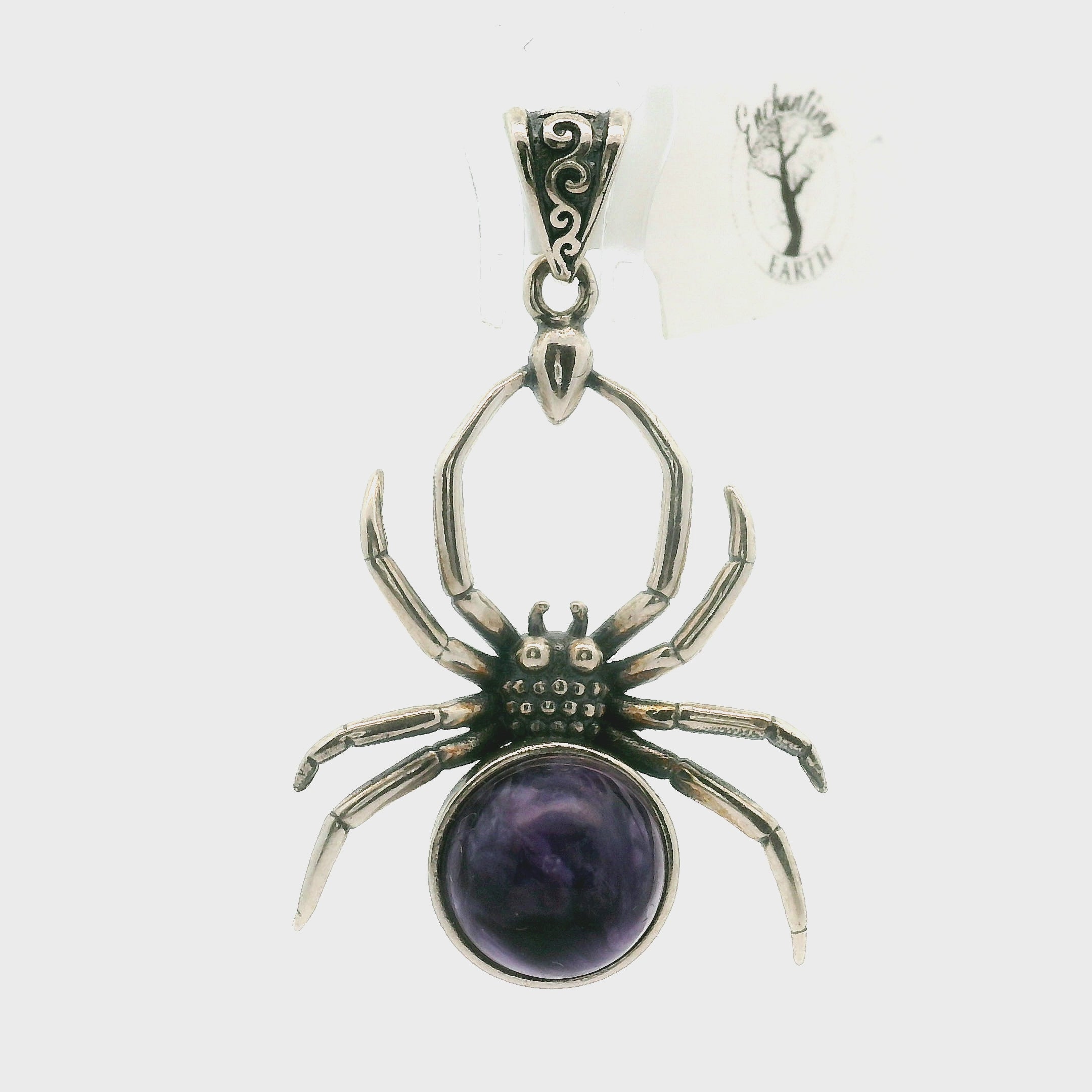 Gothic Spider Pendant in .925 Silver Good Luck and Creativity