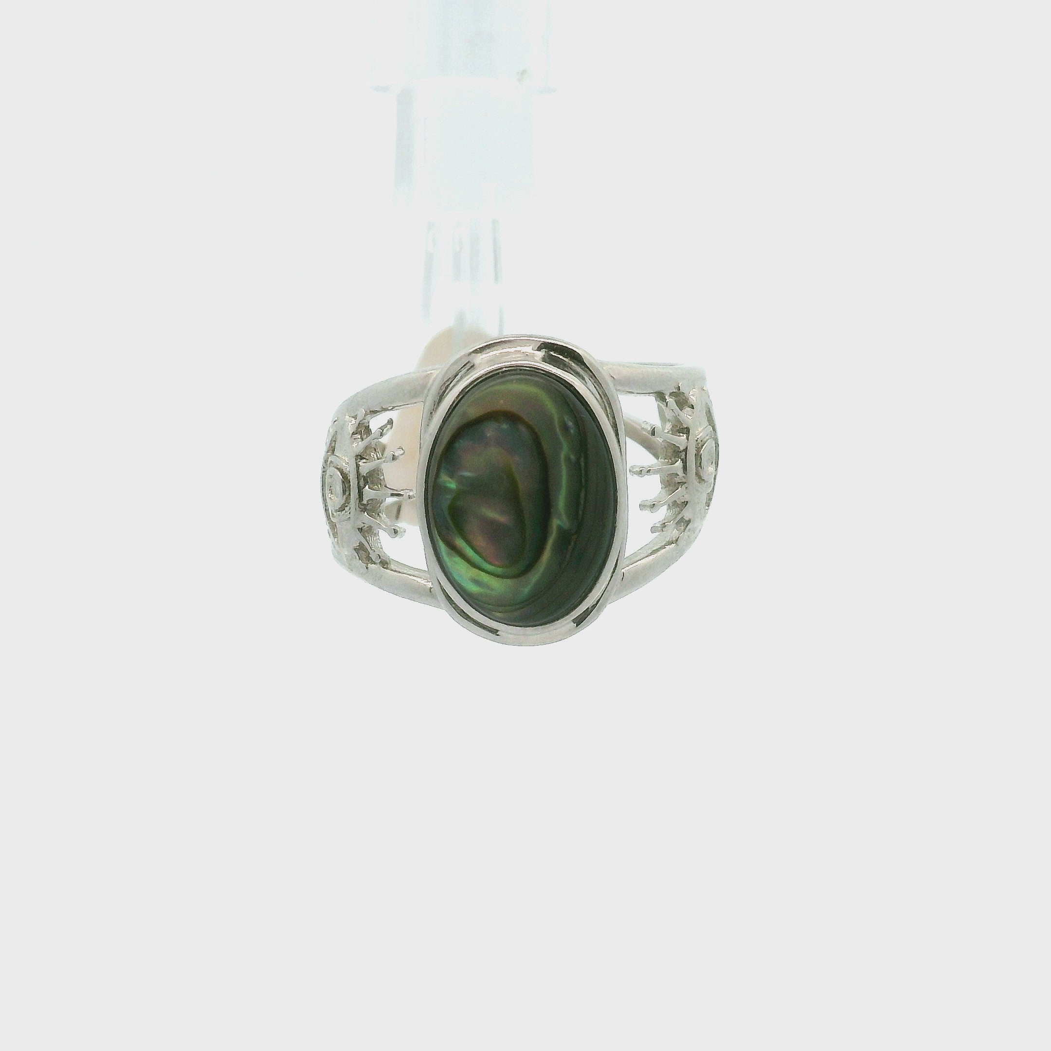 Evil Eye Cuff Ring 925 Silver for Good Luck and Protection