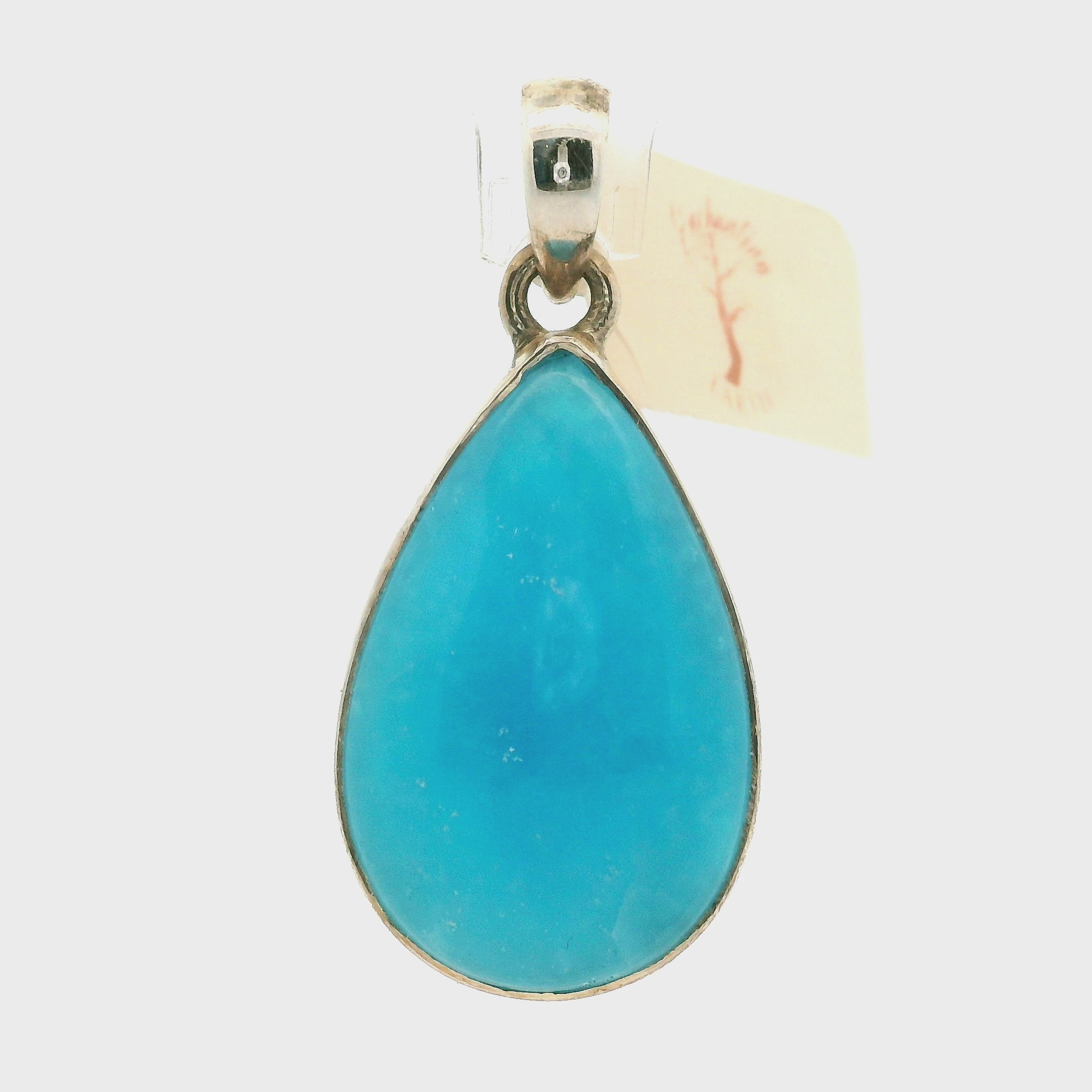Smithsonite Pendant 925 Silver for Emotional Healing, Compassion and Renewal