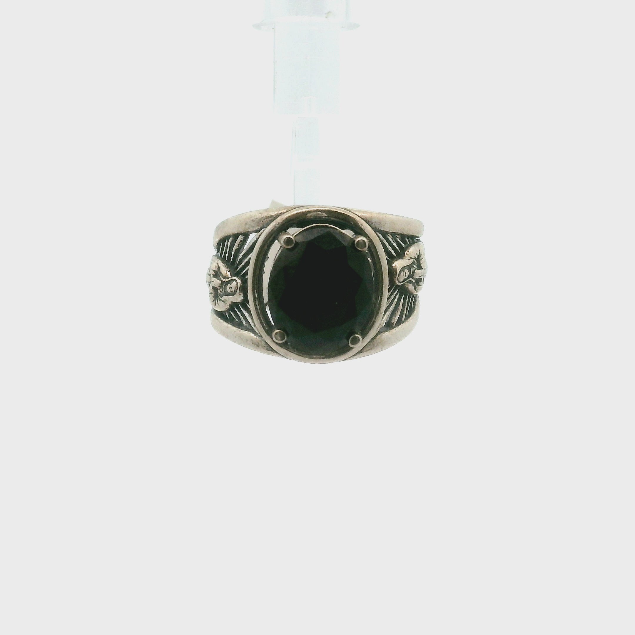 Mother Mary Cuff Ring .925 Silver for Empowerment, Grounding and Protection