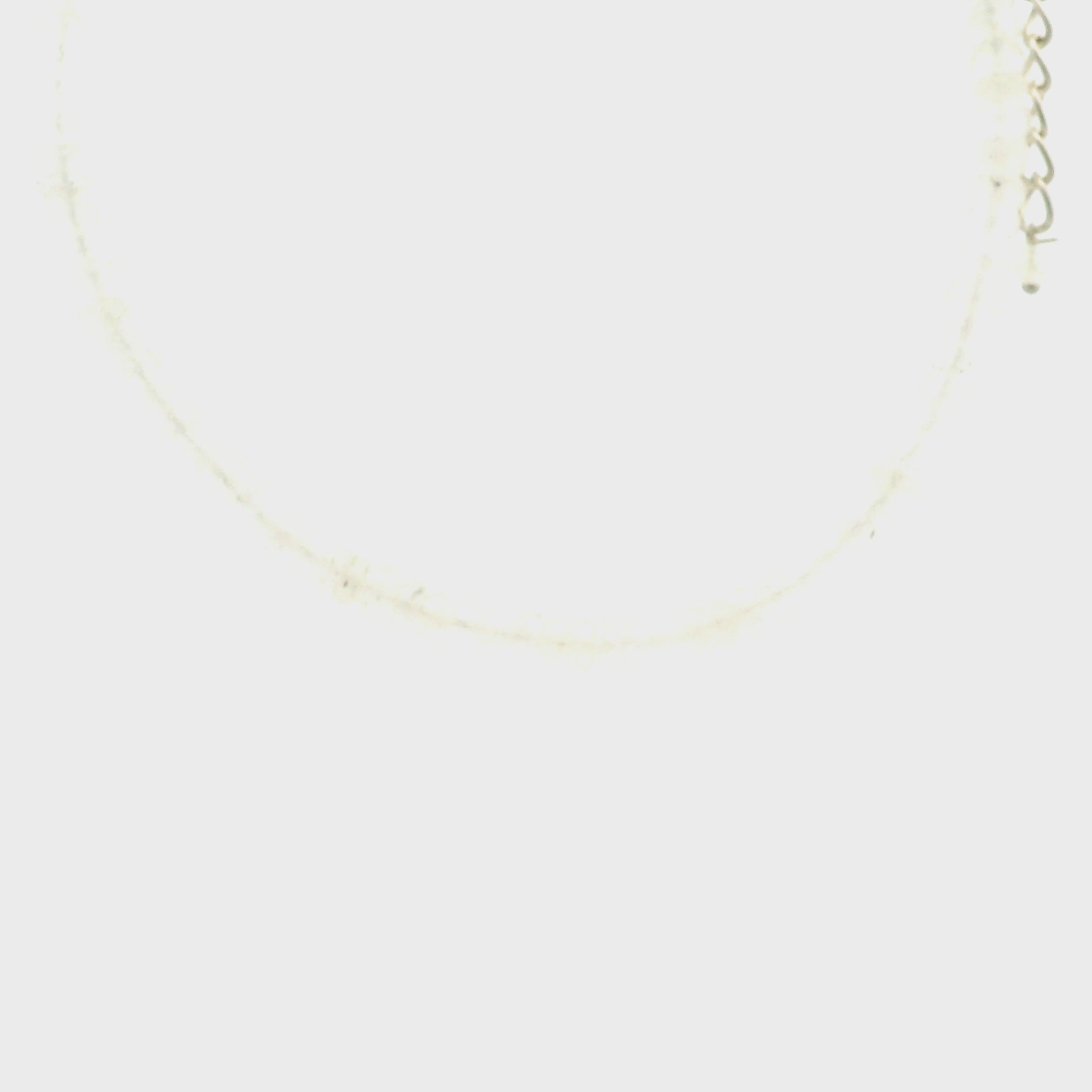 Libyan Desert Glass Faceted Rondelle Necklace for Confidence, Manifestation and Personal Power