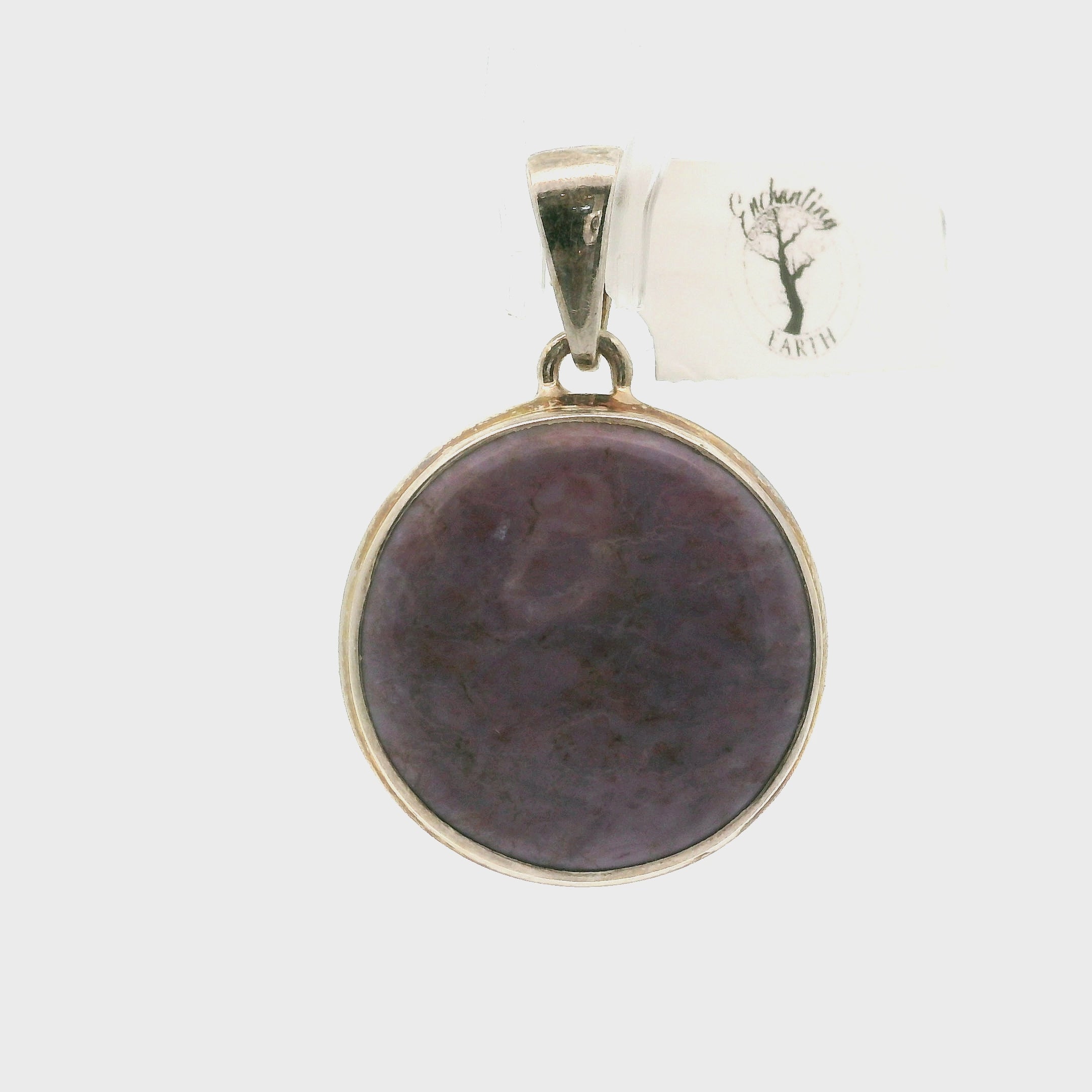 Lavender Jade Pendant .925 Silver for Intuition and Uncovering the Hearts True Desires