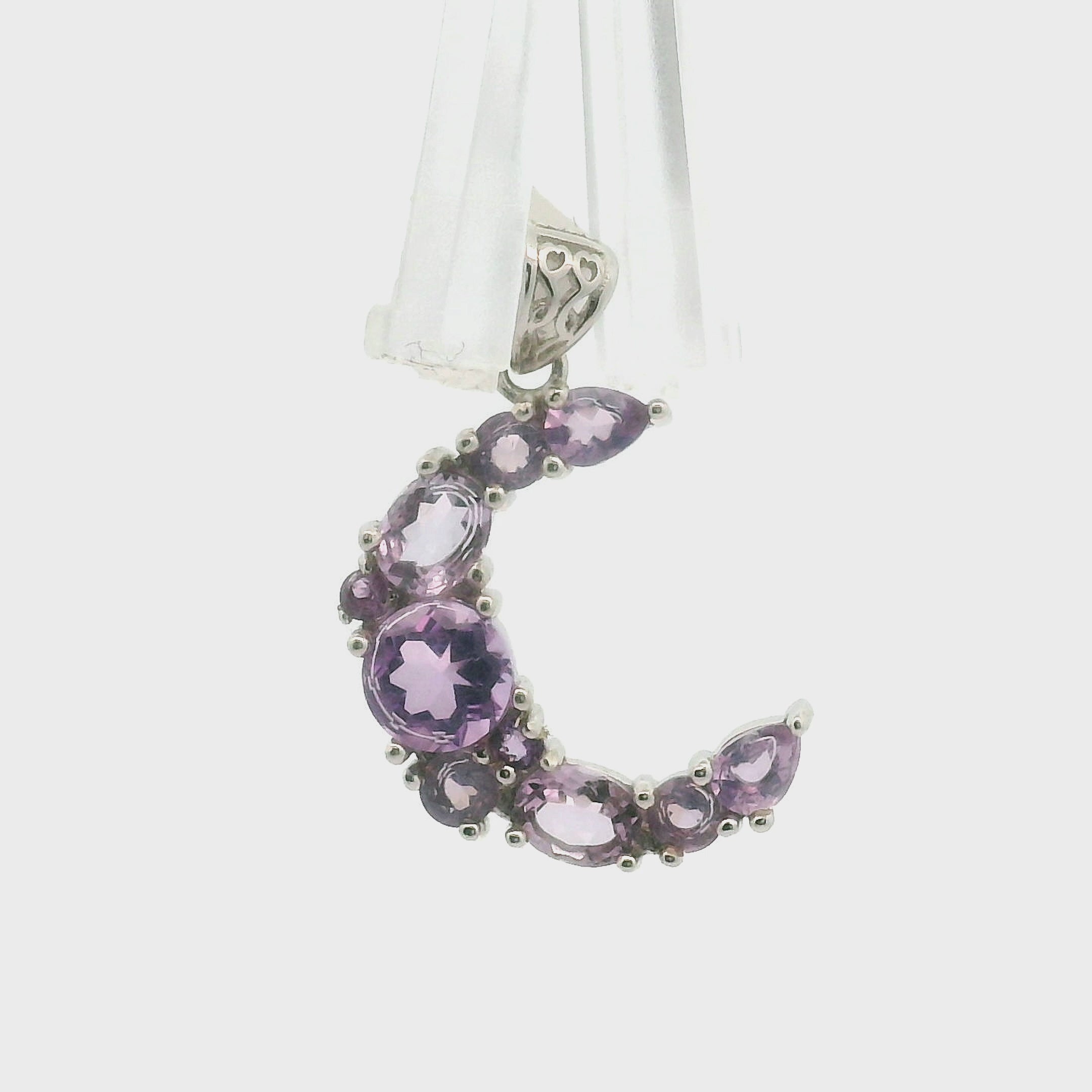 Moon Pendant .925 Silver for Healing, Intention Setting and Manifesting your Desires