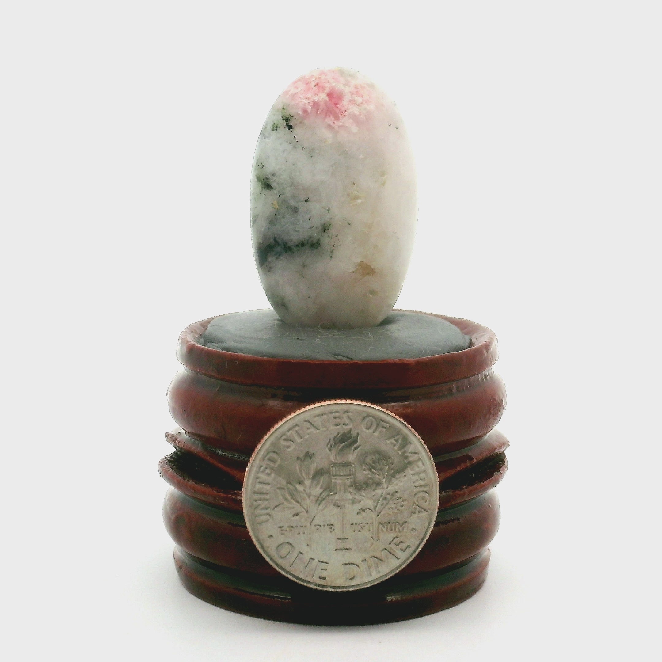Tugtupite Palm Stone for Joy, Manifestation, Romance, Relationship Healing and Good Luck