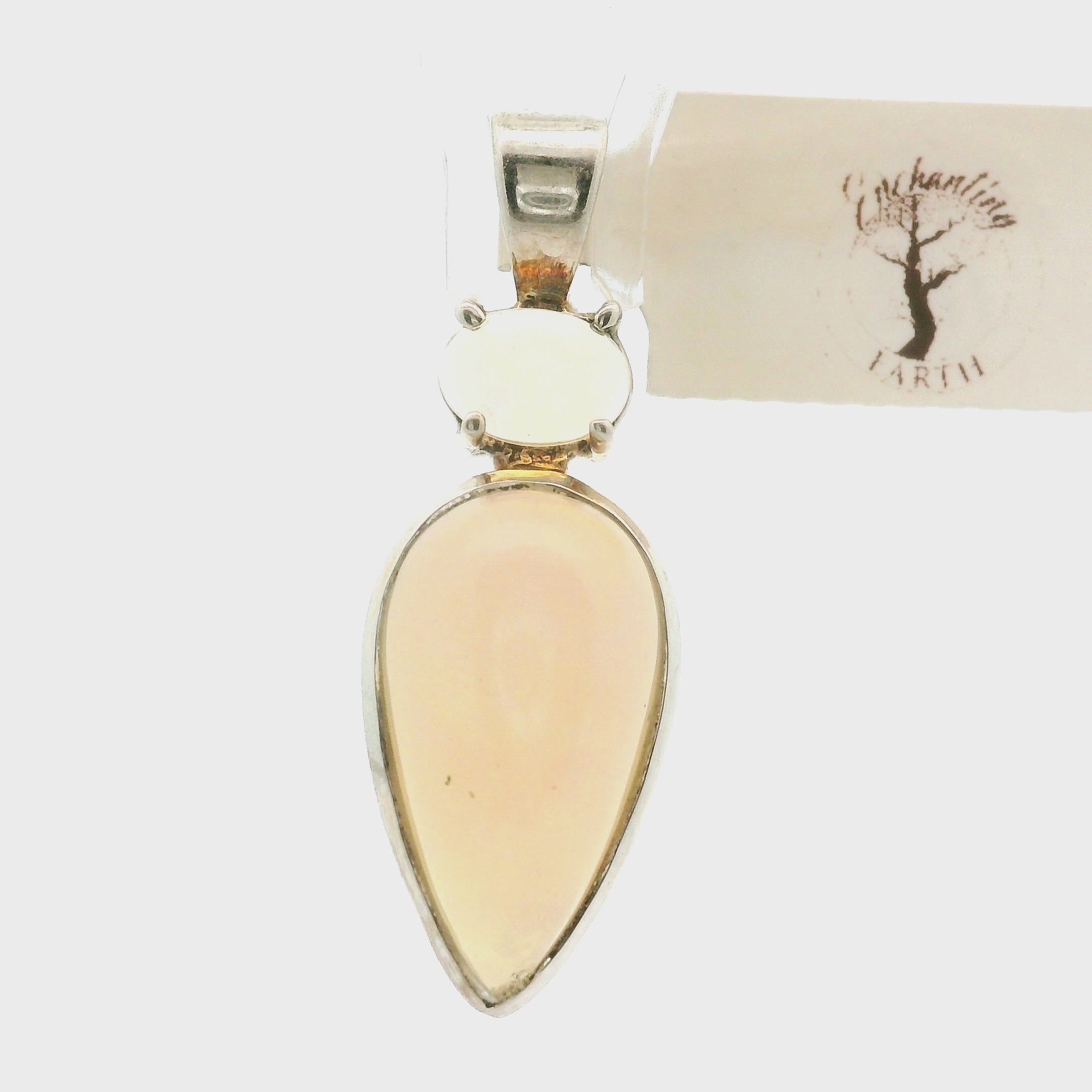 Ethiopian Opal Multi-Stone Pendants .925 Silver for Transformation and Aura Balancing