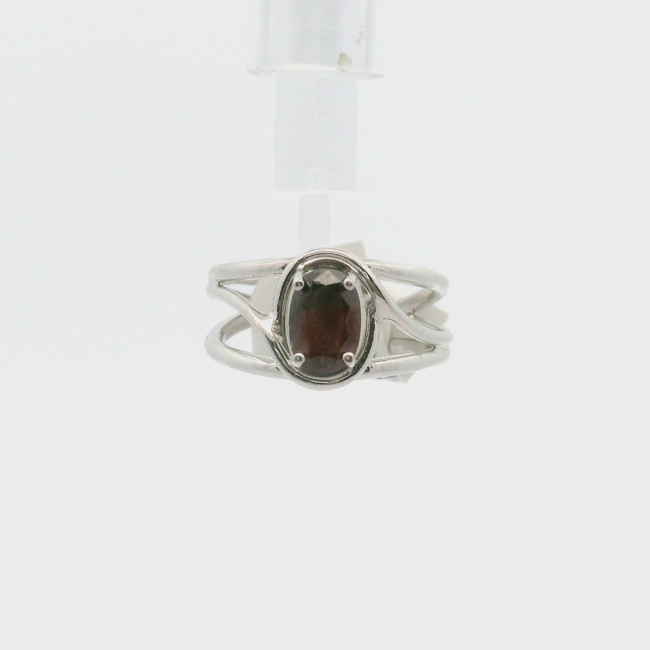 Mangano Tantalite Afghanistan Cuff Ring .925 Silver for Discernment and Support with Emotional Processing
