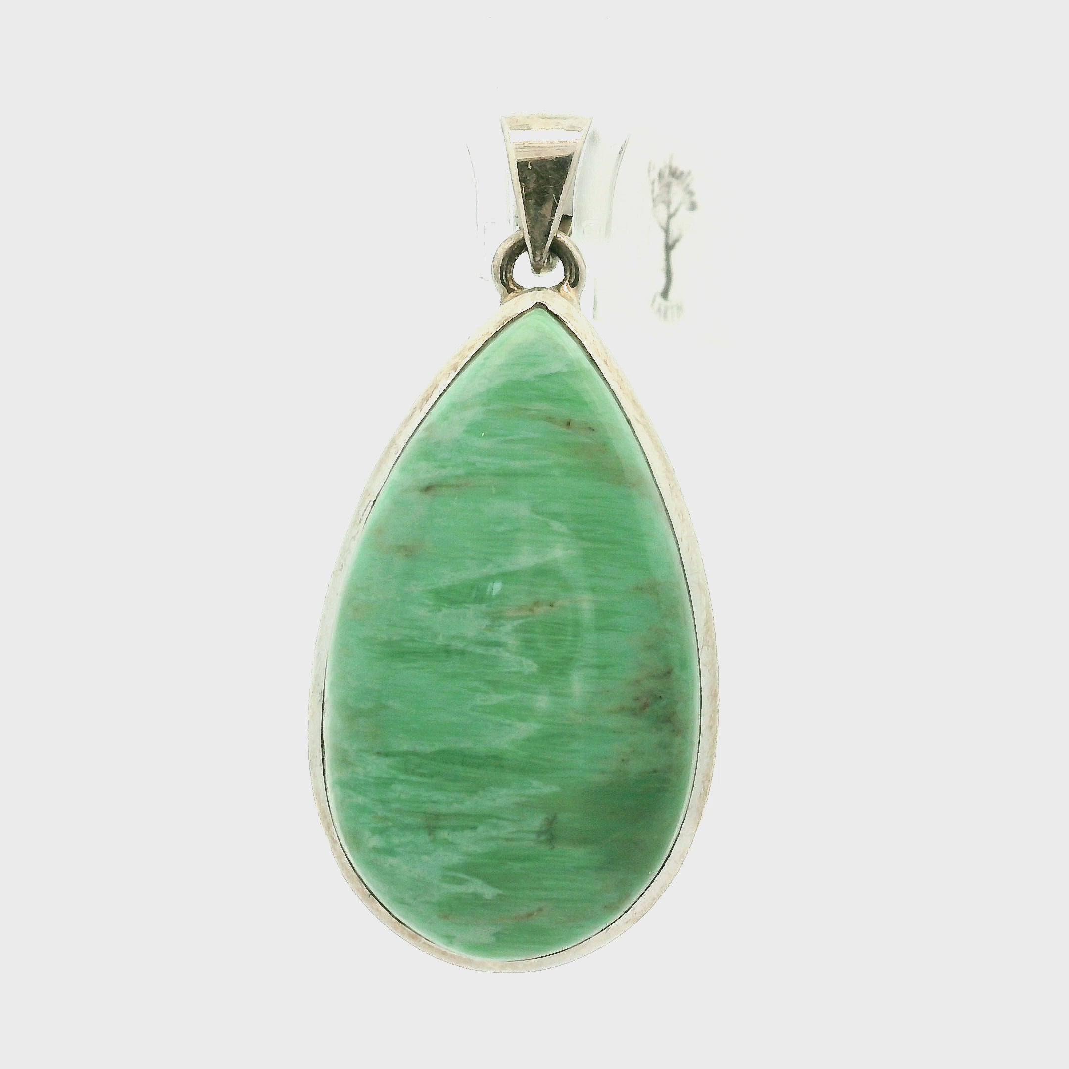 Variscite Pendant .925 Silver for Emotional Healing, Joy, Love and Prosperity