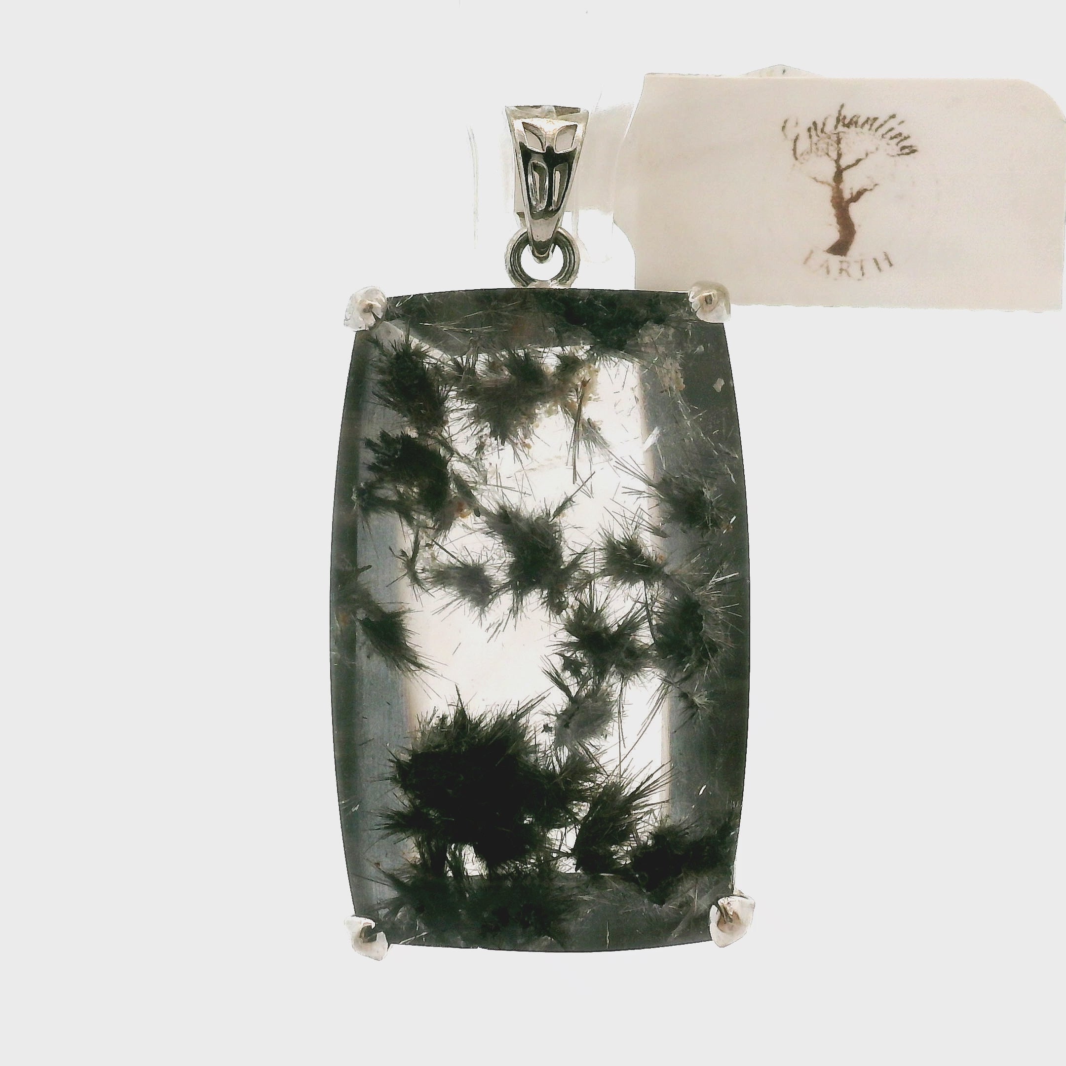 Hollandite Quartz Pendant .925 Silver for Finding your Path, Manifestation & Spiritual Insight