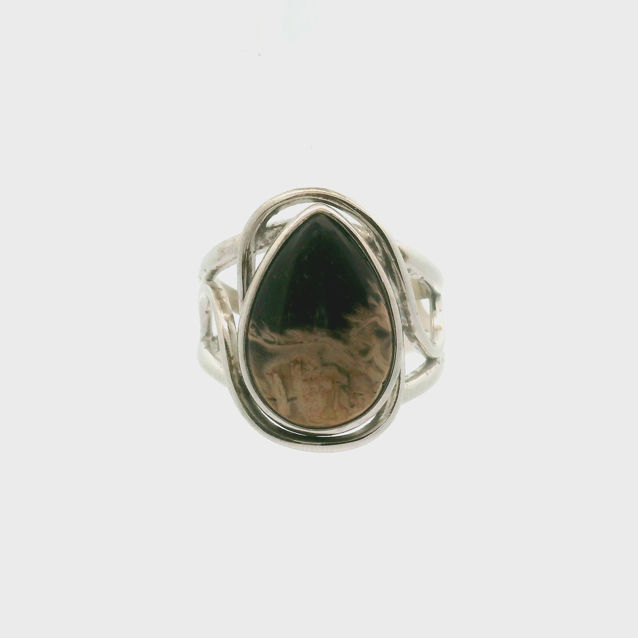 Palm Root Cuff Ring .925 Silver for Ancient Knowledge & Spiritual Transformation