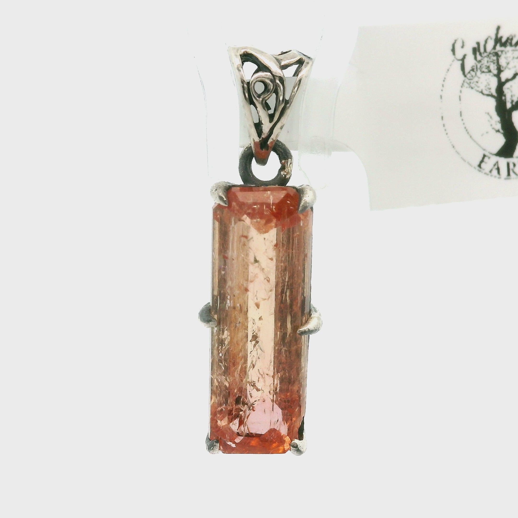 Imperial Topaz Bad Witch Pendant .925 Silver for Taking Action with Purpose