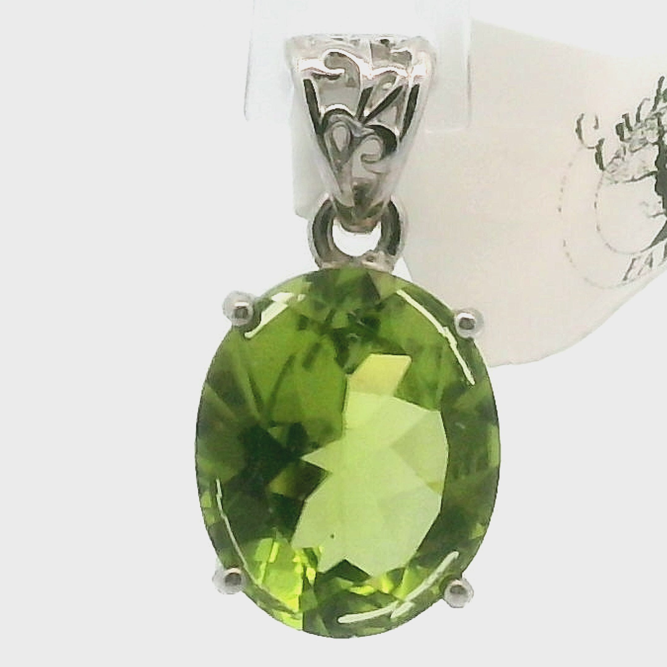 Peridot Pendant .925 Silver for Self-Compassion and a Deeper Connection to Nature
