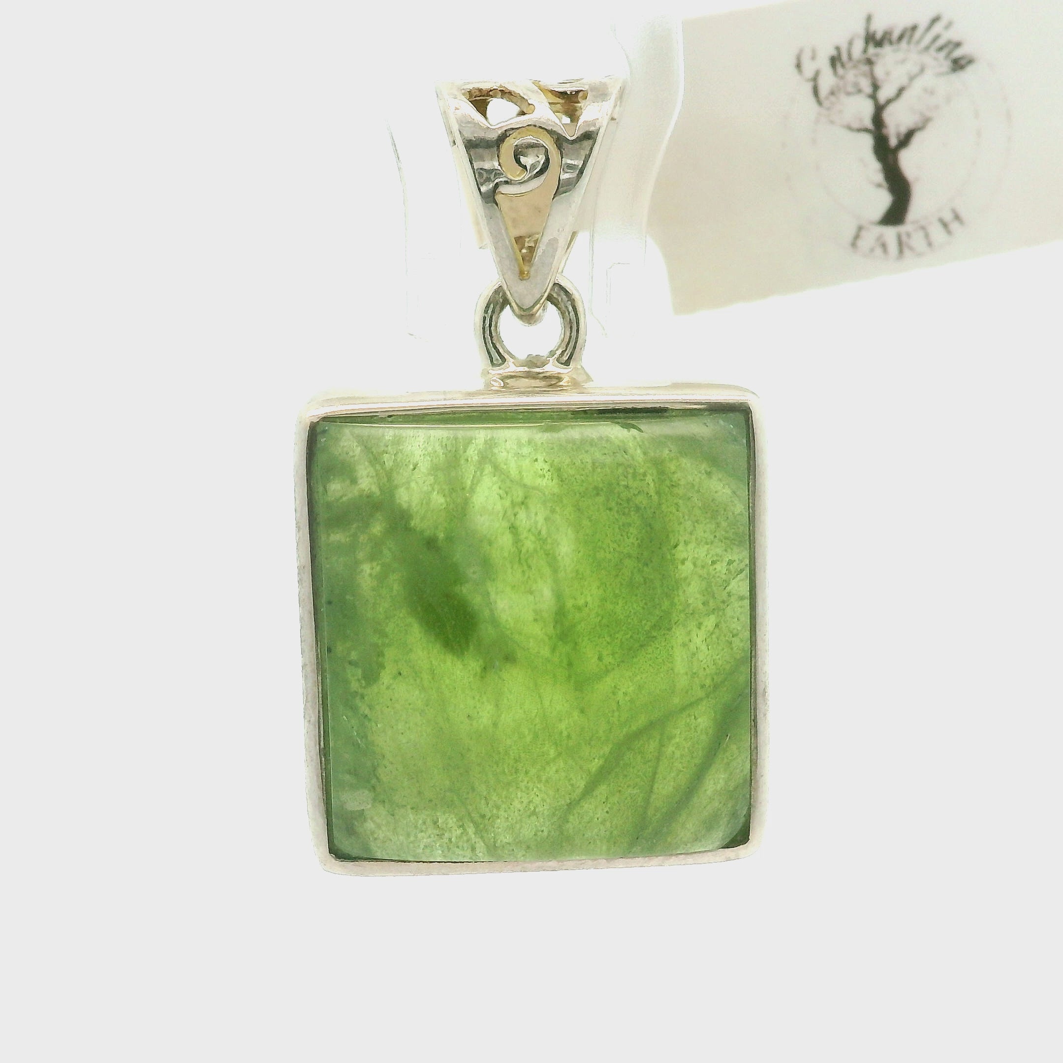 Peridot Pendant .925 Silver for Good Luck and Prosperity