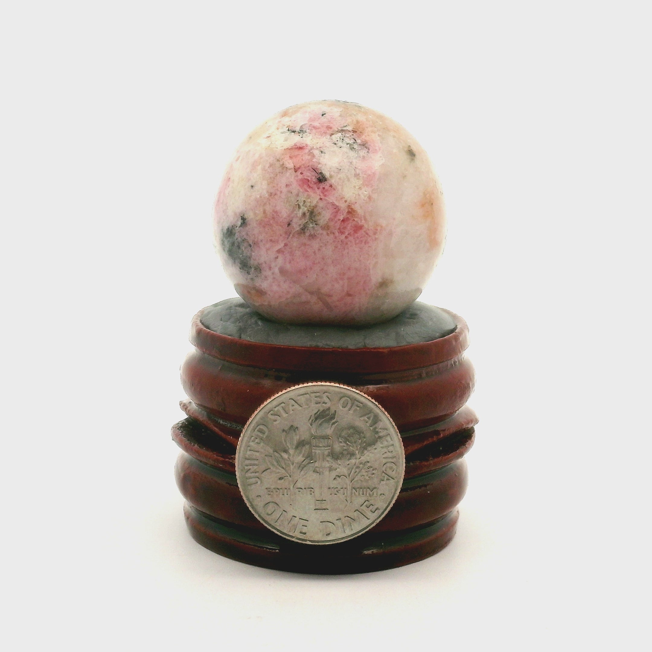 Tugtupite Sphere for Joy, Manifestation, Romance, Relationship Healing and Good Luck