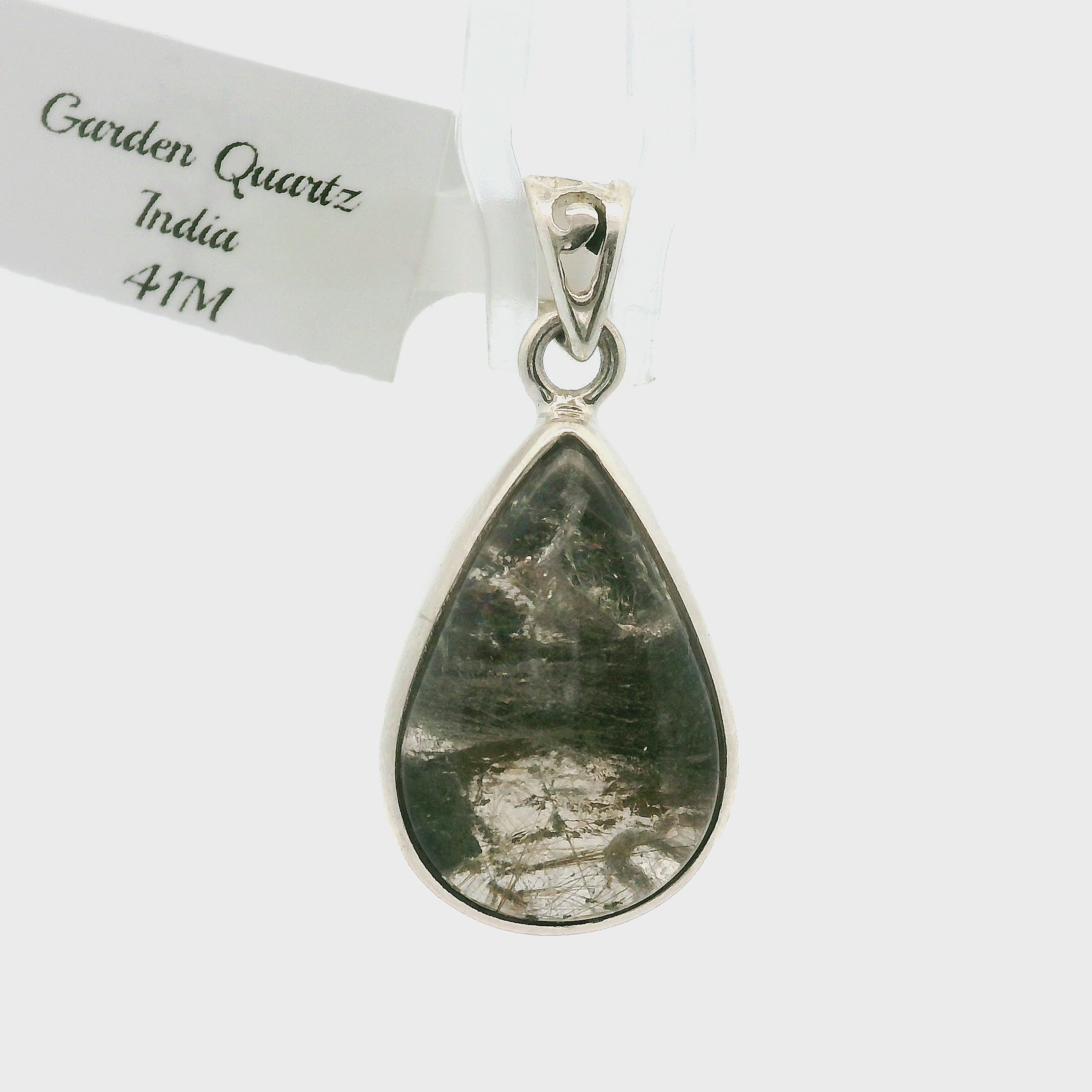Garden Quartz Pendants .925 Sterling Silver for Insight, Meditation & Shamanic Journey