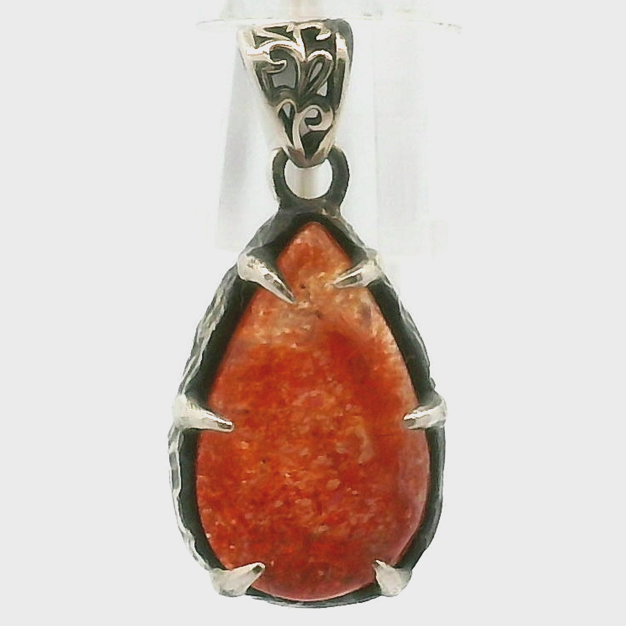 Sunstone Bad Witch Pendant .925 Silver for Joy, Vitality & Strength