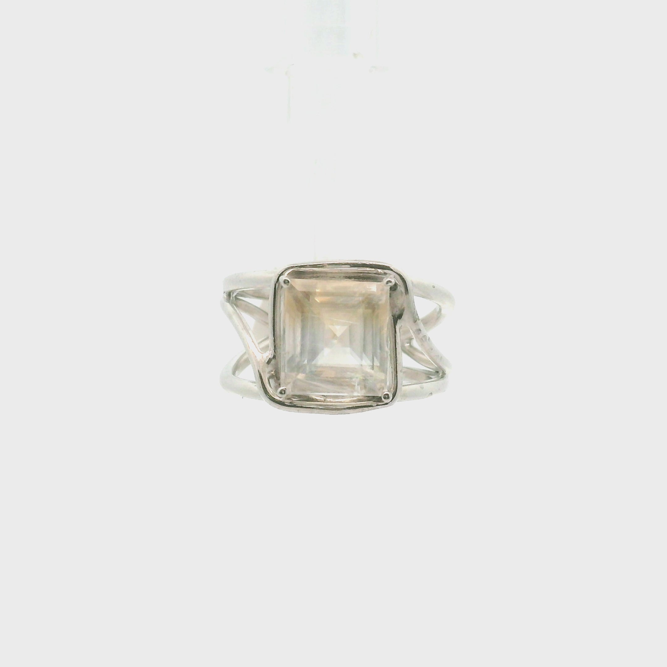 Dolomite Cuff Ring 925 Silver for Chakra Alignment and Energy Cleansing