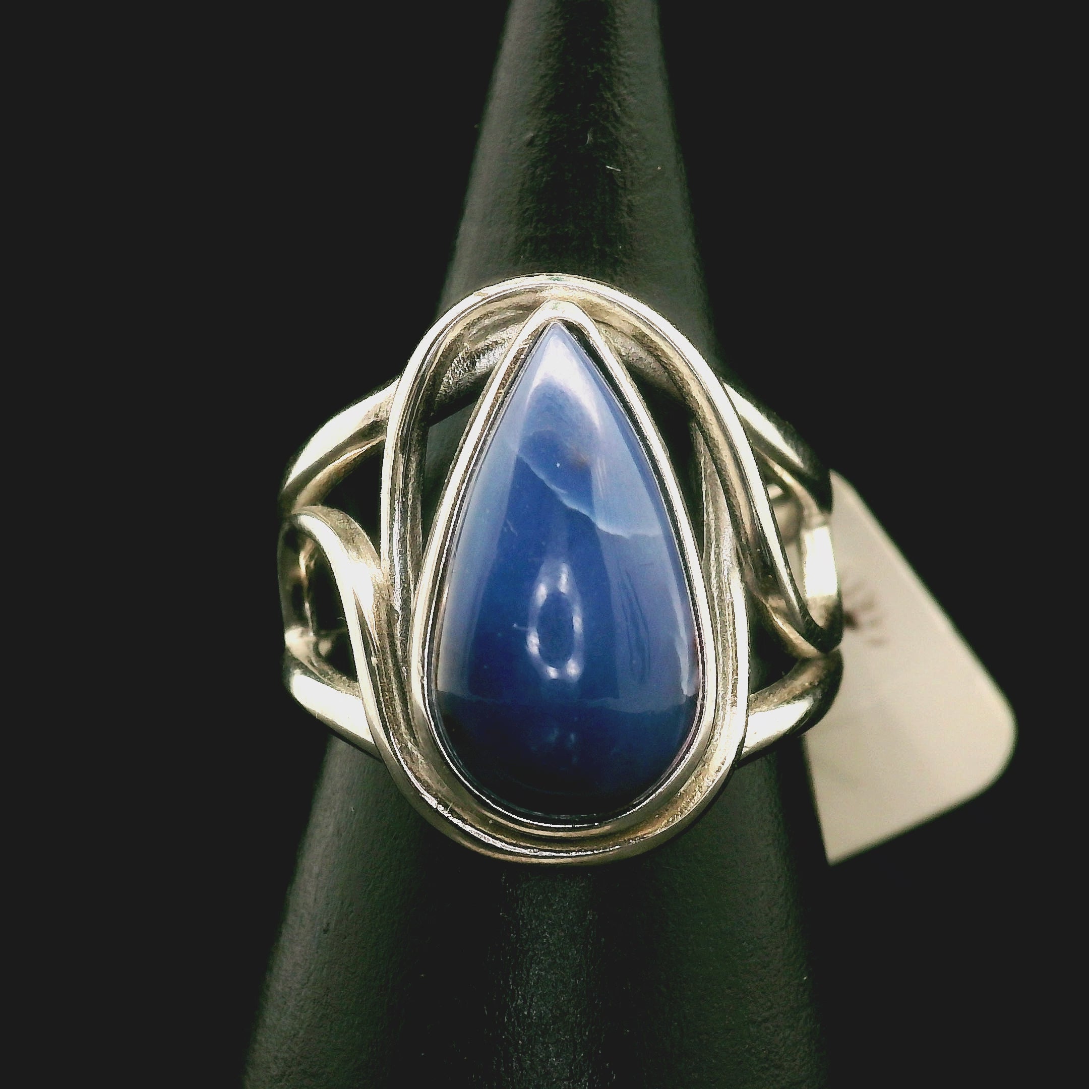 Richterite Cuff Ring 925 Silver for Astral Travel, Dreamwork and Intuition