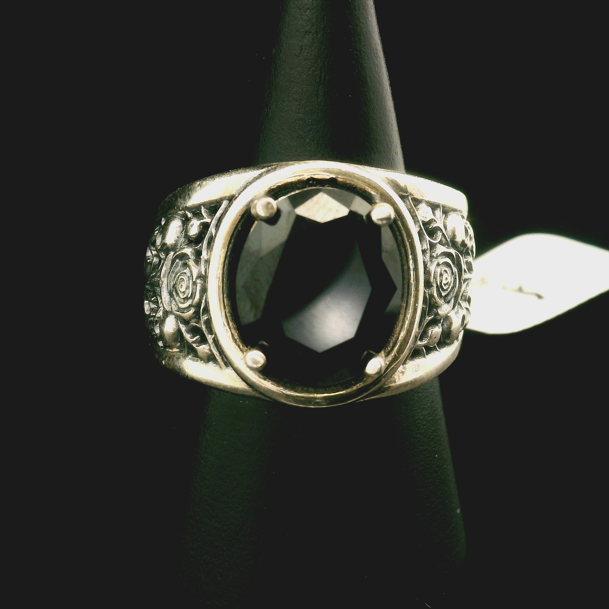Eternal Rose Cuff Ring .925 Silver for Healing, Intention Setting and Manifesting your Desires
