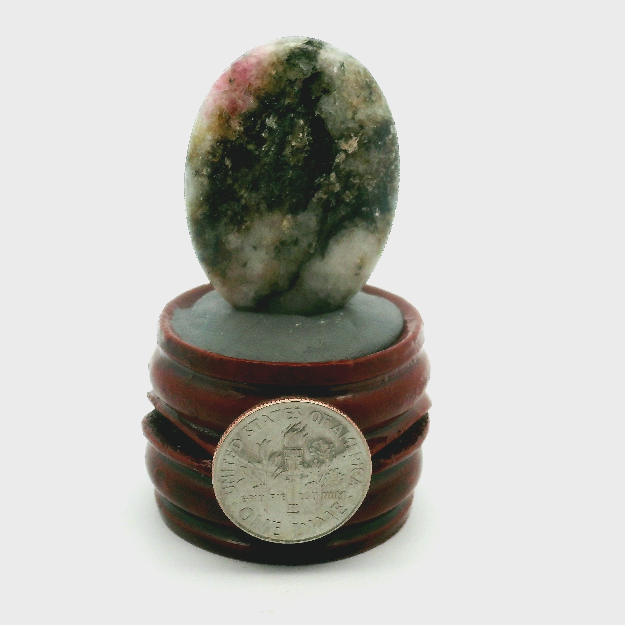 Tugtupite Palm Stone for Joy, Manifestation, Romance, Relationship Healing and Good Luck