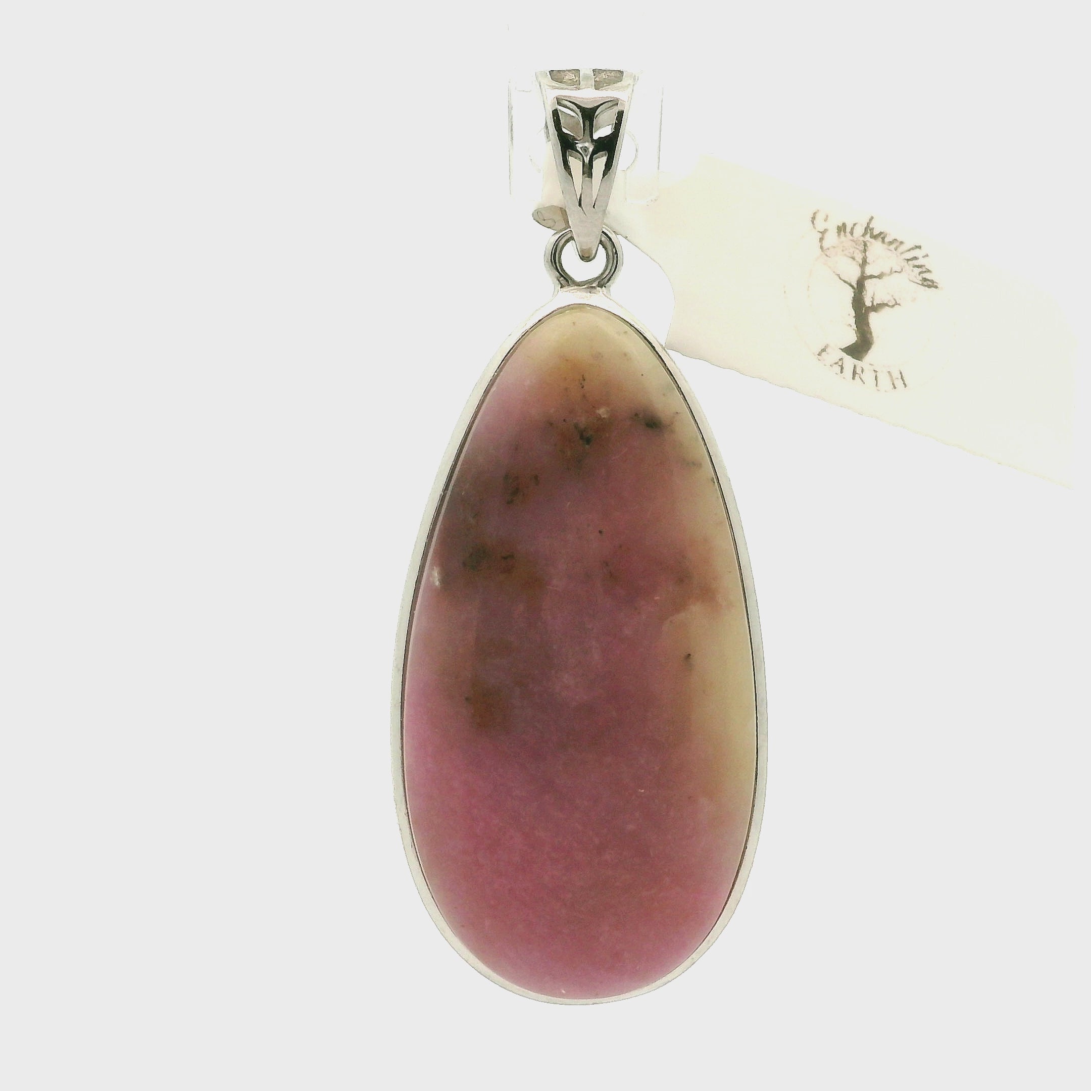 Pink Petalite Pendant 925 Silver for Empowerment and Love